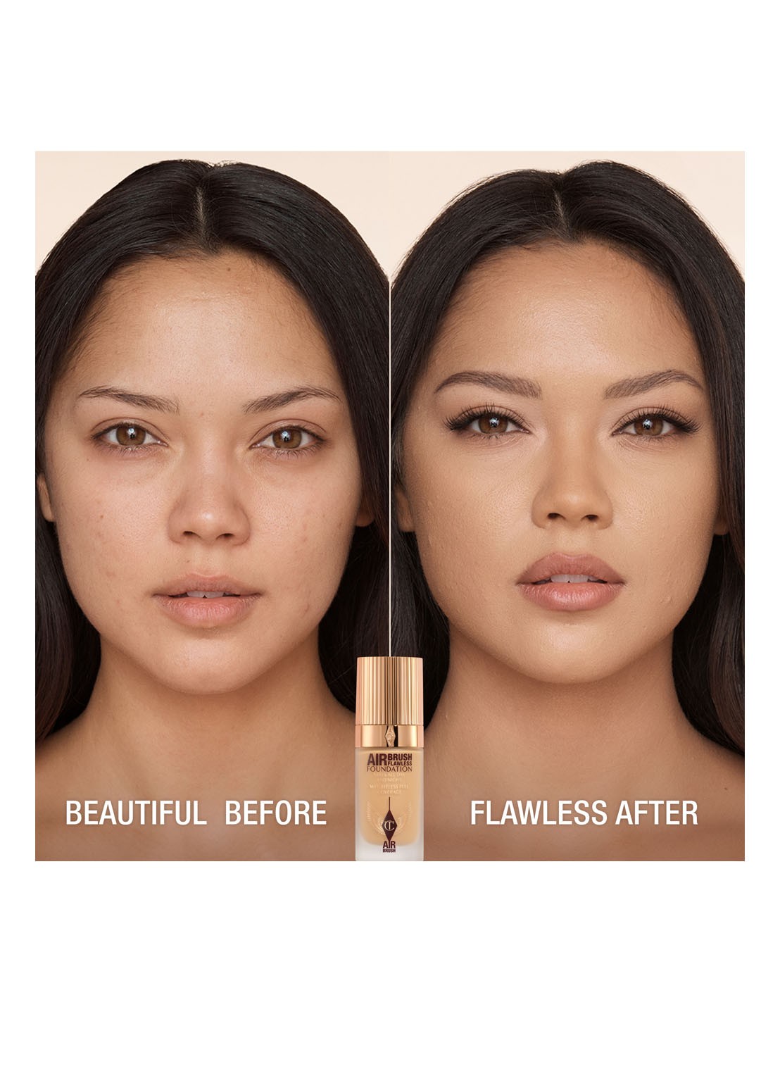 Charlotte Tilbury Airbrush Flawless Foundation - vloeibare foundation - detail 2 7 neutral