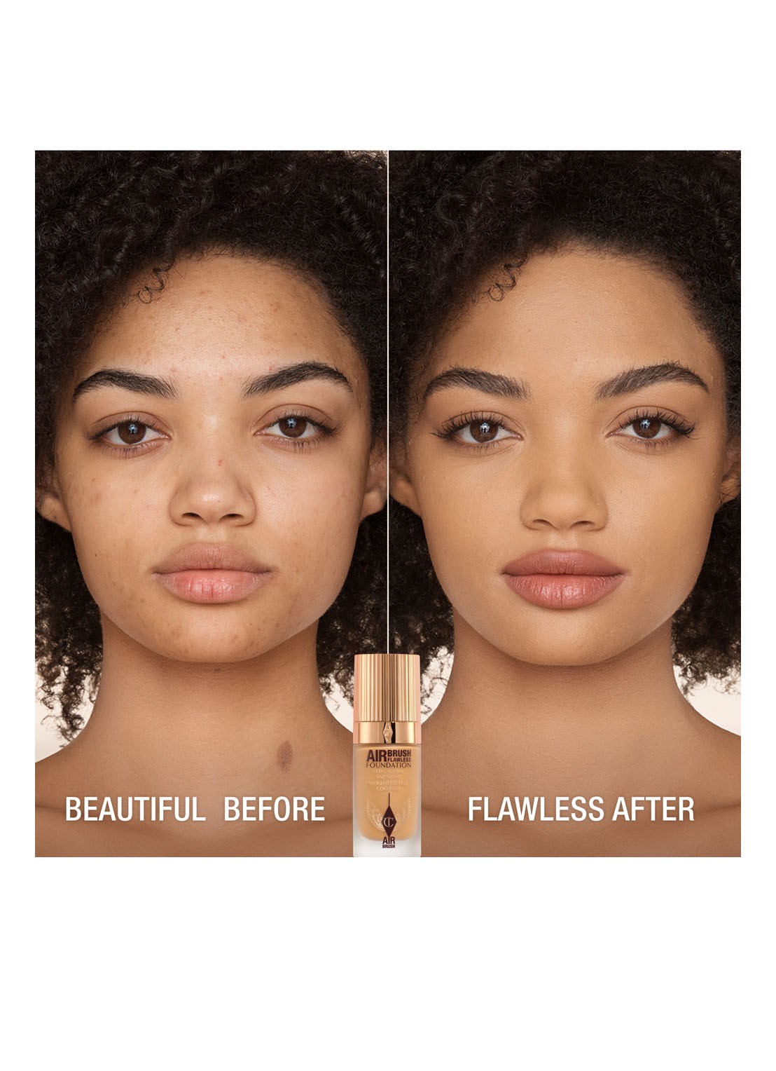Charlotte Tilbury Airbrush Flawless Foundation - vloeibare foundation - detail 2  8 warm