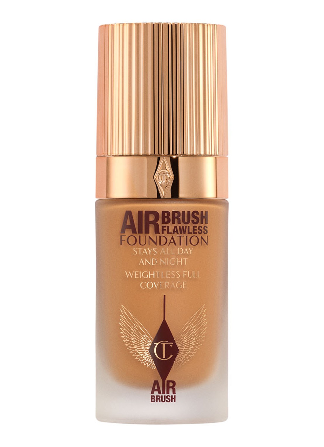 Charlotte Tilbury Airbrush Flawless Foundation - vloeibare foundation - voorkant 6  10 warm