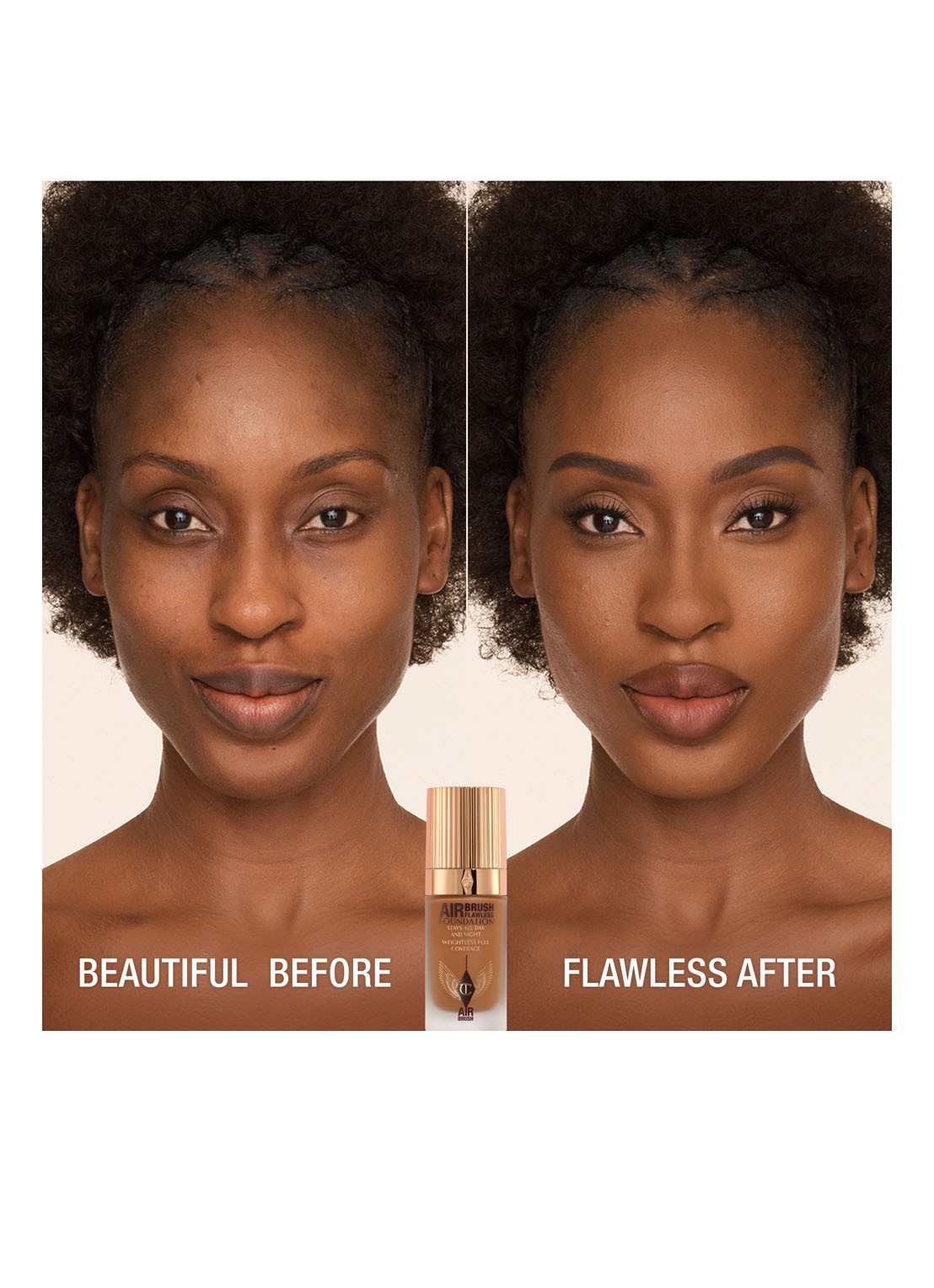 Charlotte Tilbury Airbrush Flawless Foundation - vloeibare foundation - detail 4  13 warm