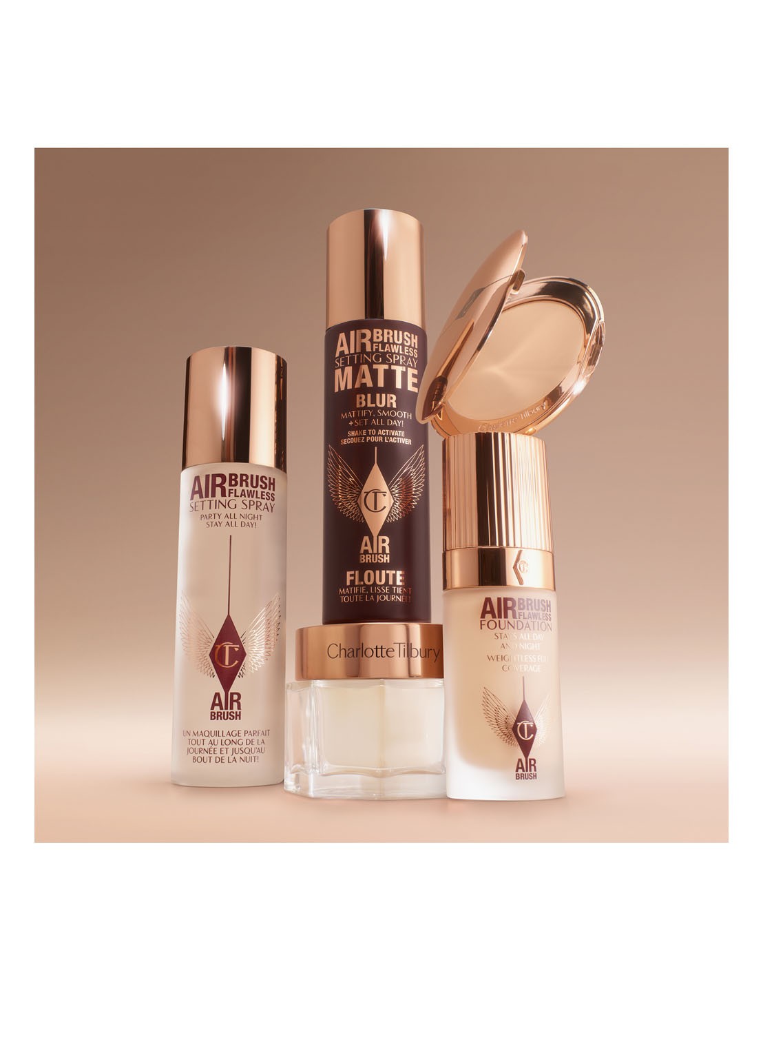 Charlotte Tilbury Airbrush Flawless Foundation - vloeibare foundation - detail 6  13 warm