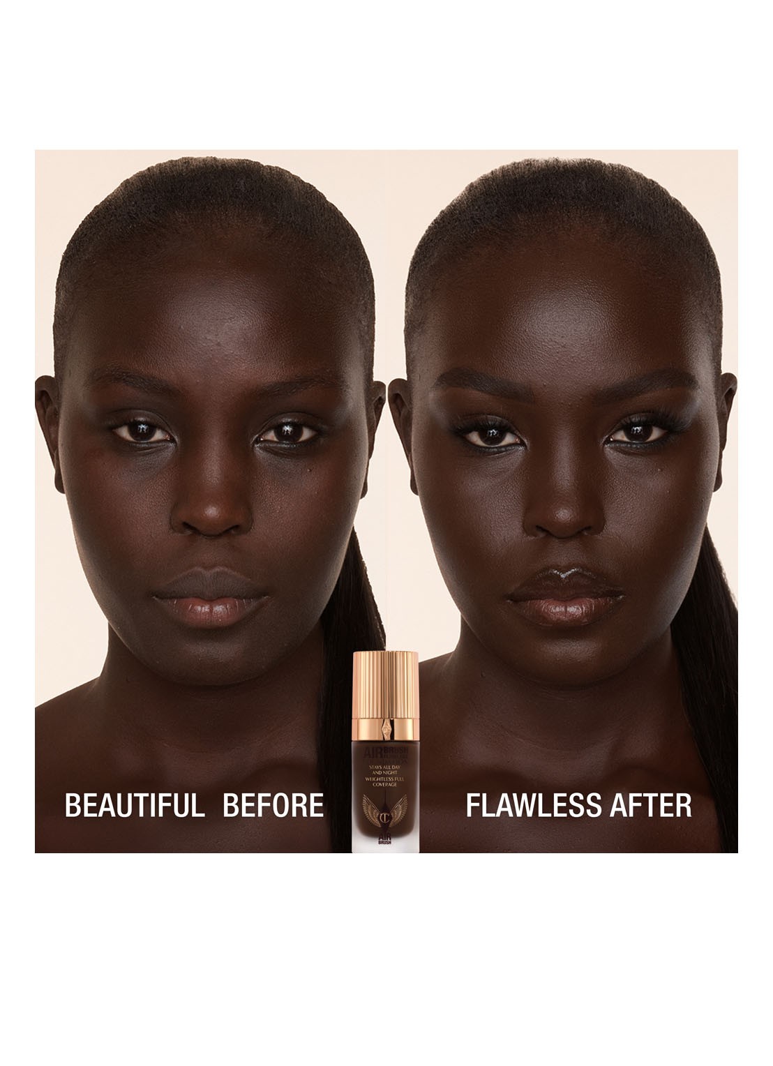 Charlotte Tilbury Airbrush Flawless Foundation - vloeibare foundation - detail 2  17 neutral