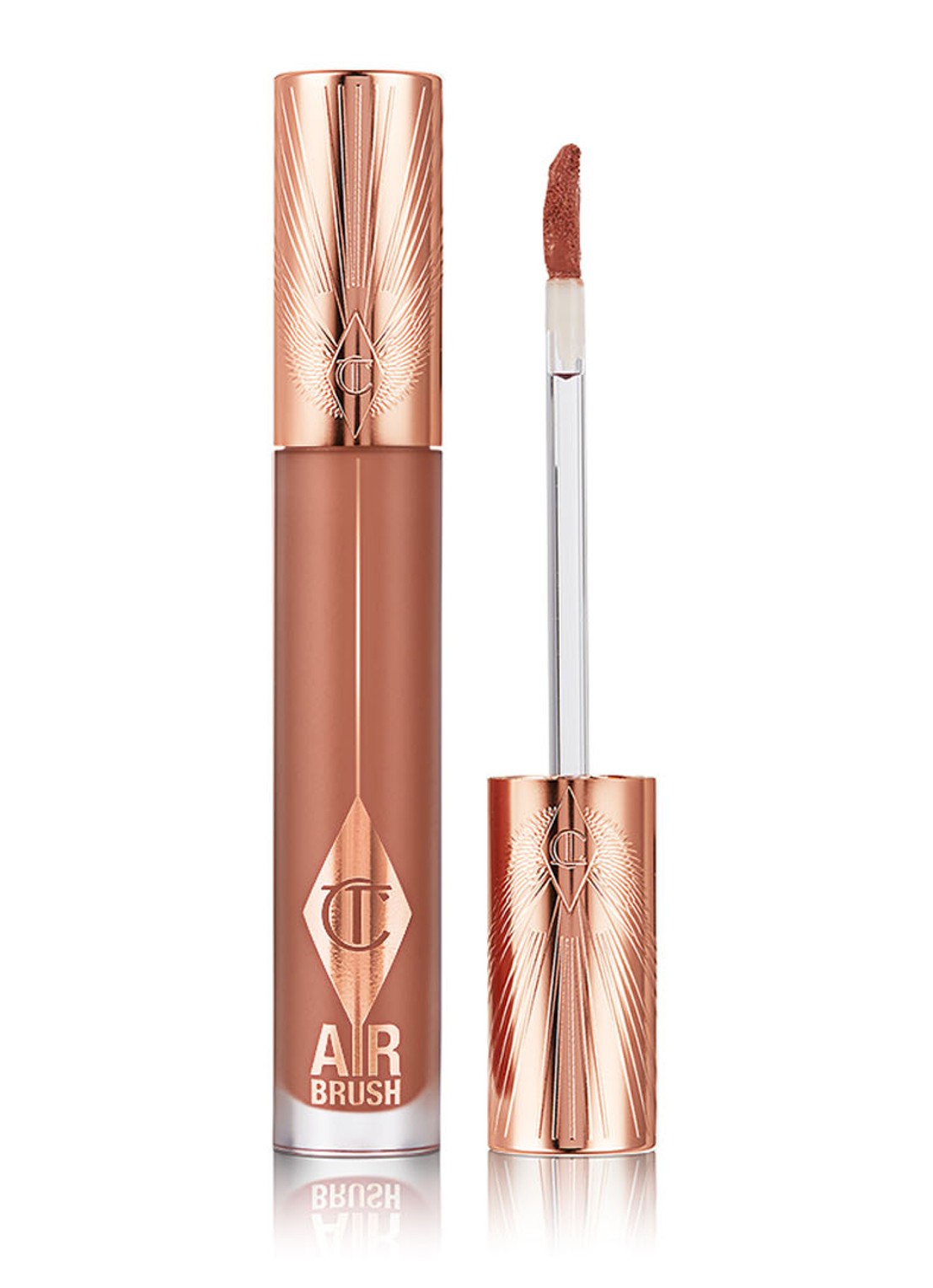 Charlotte Tilbury Airbrush Flawless Lip Blur - matte vloeibare lipstick - voorkant nude blur