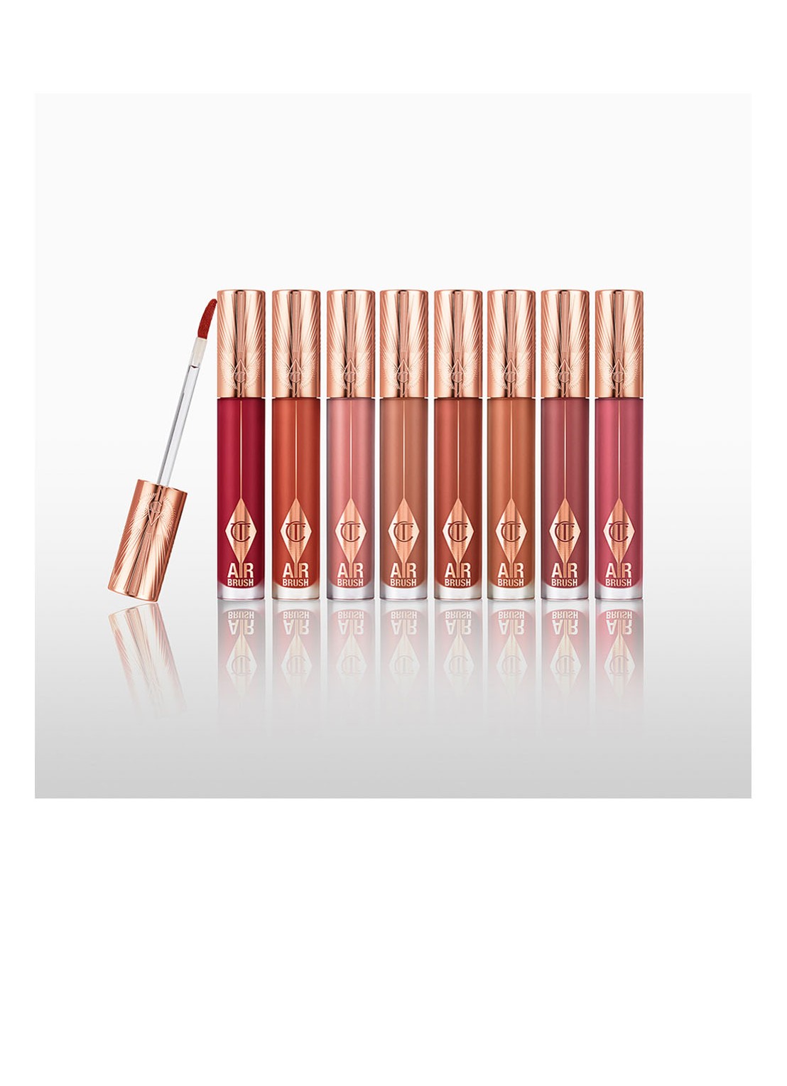Charlotte Tilbury Airbrush Flawless Lip Blur - matte vloeibare lipstick - detail 5 ruby blur