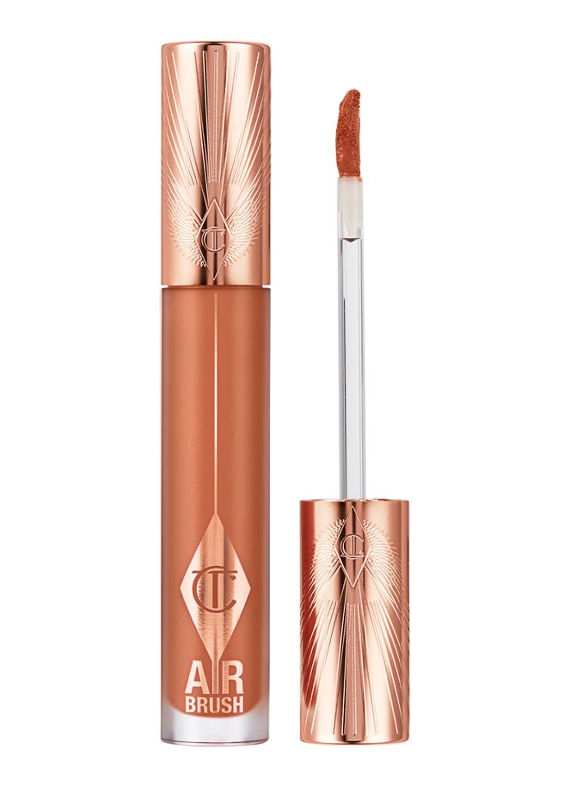 Charlotte Tilbury Airbrush Flawless Lip Blur - vloeibare lipstick - voorkant honey blur
