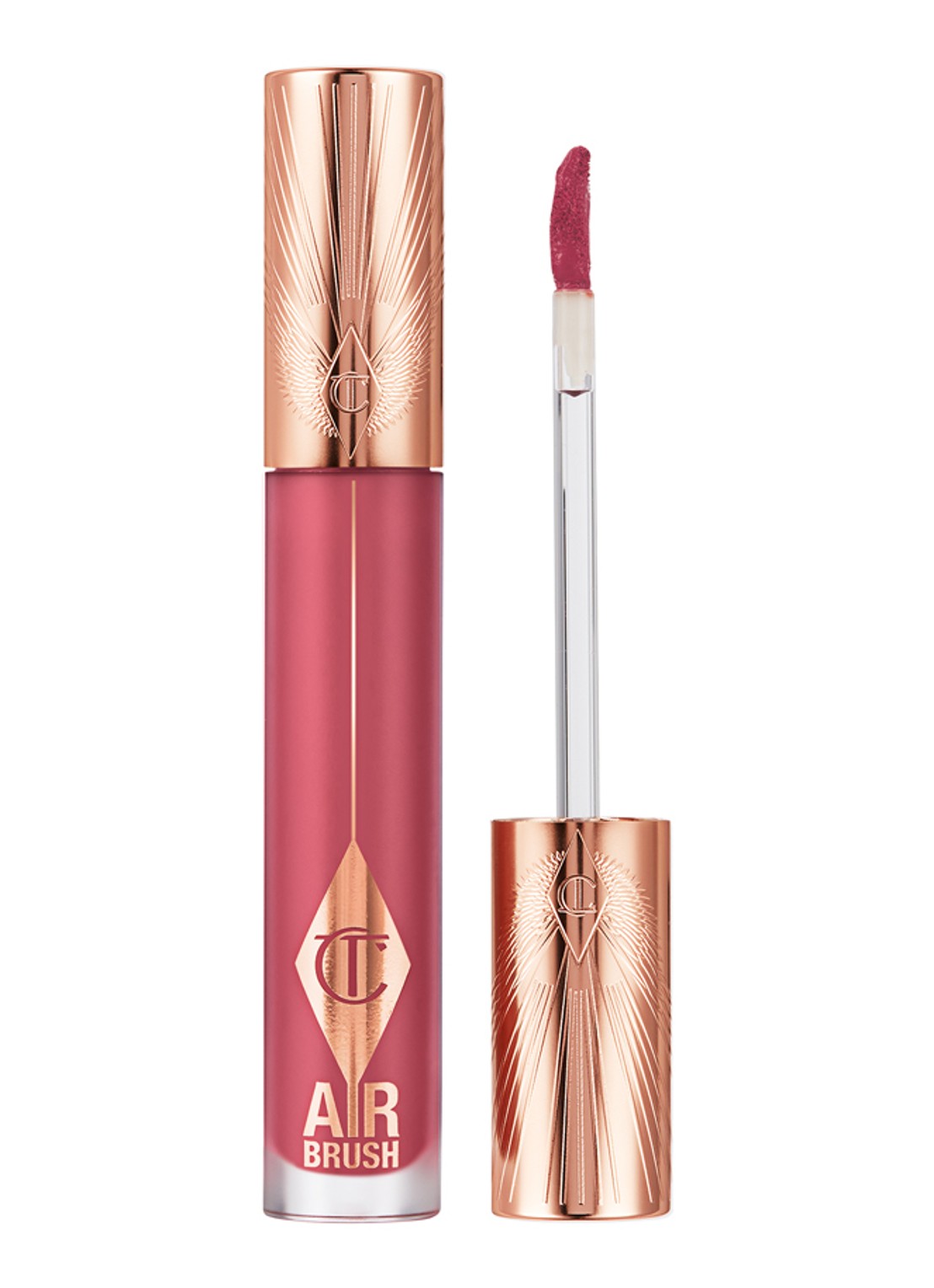 Charlotte Tilbury Airbrush Flawless Lip Blur - vloeibare lipstick - voorkant 2 rose blur