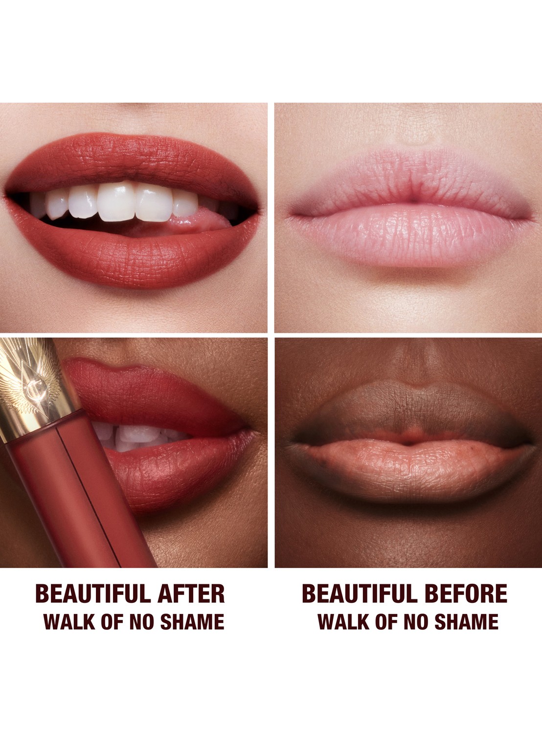 Charlotte Tilbury Airbrush Flawless Lip Blur - vloeibare lipstick - achterkant 6 walk of no shame blur