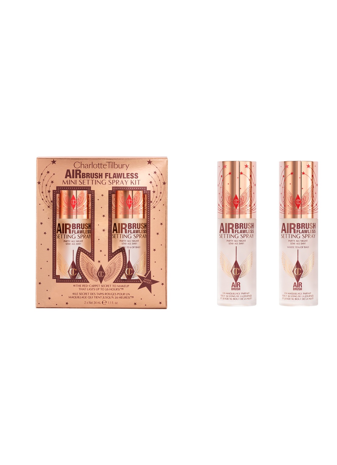 Charlotte Tilbury Airbrush Flawless Mini Setting Spray Kit - make-up set - voorkant 2 undefined