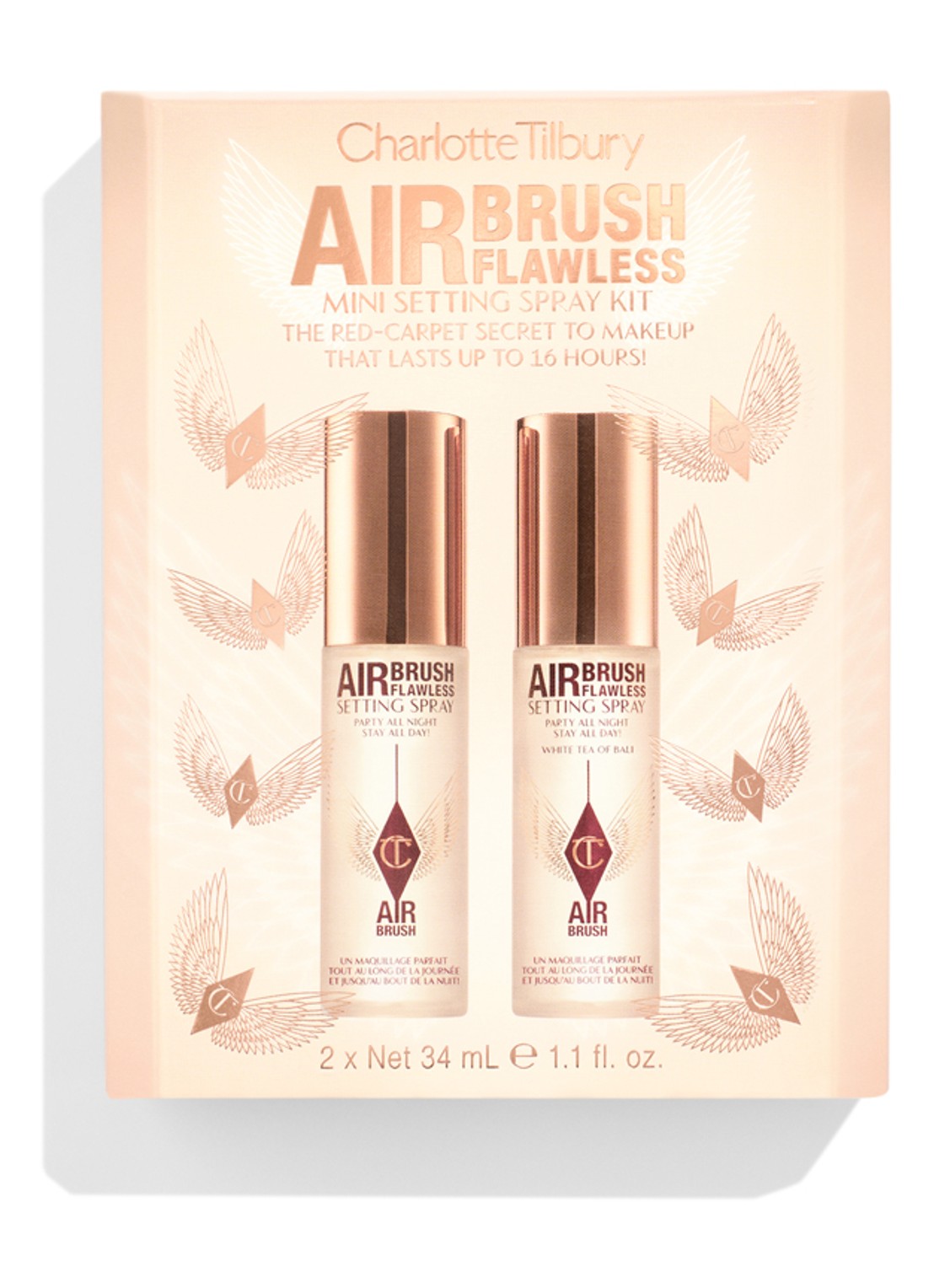 Charlotte Tilbury Airbrush Flawless Mini Setting Spray Kit - travel size make-up set t.w.v. €44 - voorkant 5 undefined