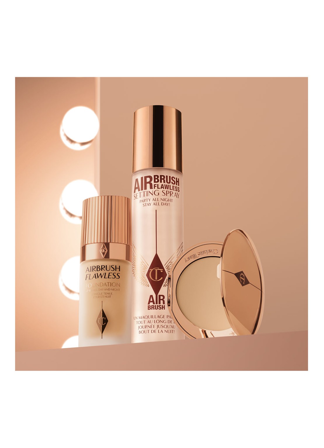 Charlotte Tilbury Airbrush Flawless Setting Spray XL - make-up setting- & fixing spray t.w.v. €70,- - detail 4 transparant