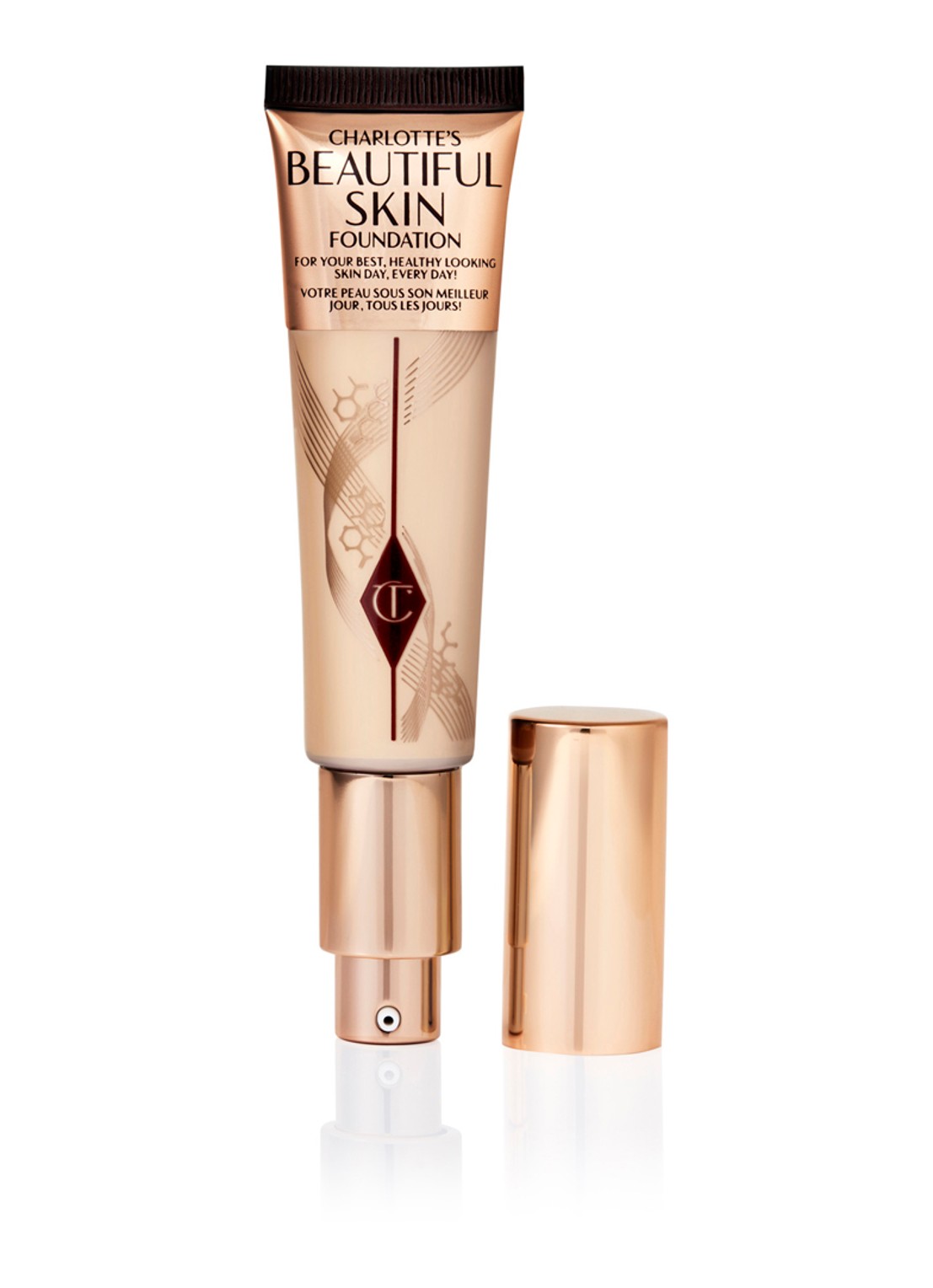 Charlotte Tilbury Beautiful Skin Foundation - vloeibare foundation - voorkant 2 neutral