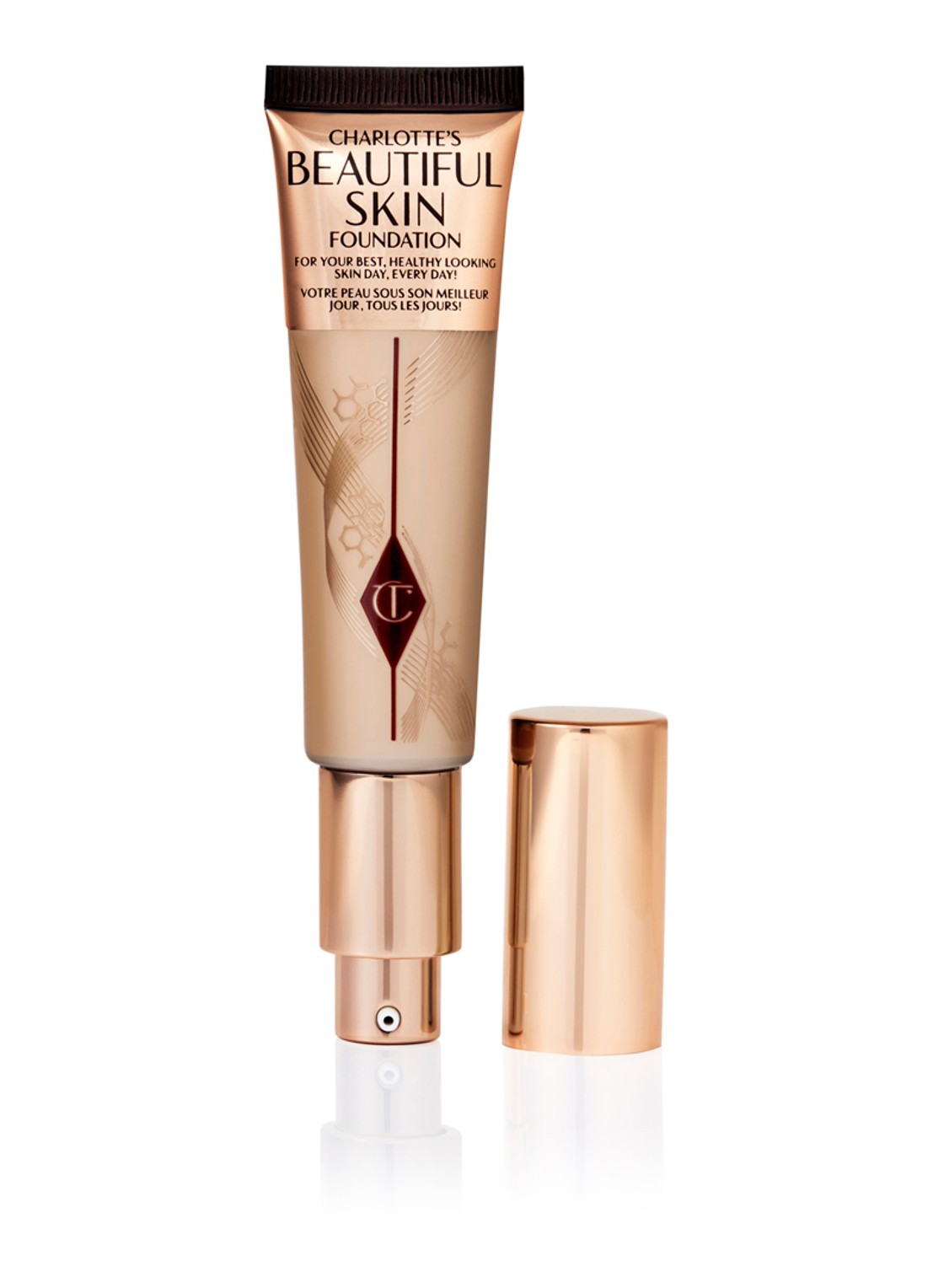 Charlotte Tilbury Beautiful Skin Foundation - vloeibare foundation - voorkant 7 3 neutral