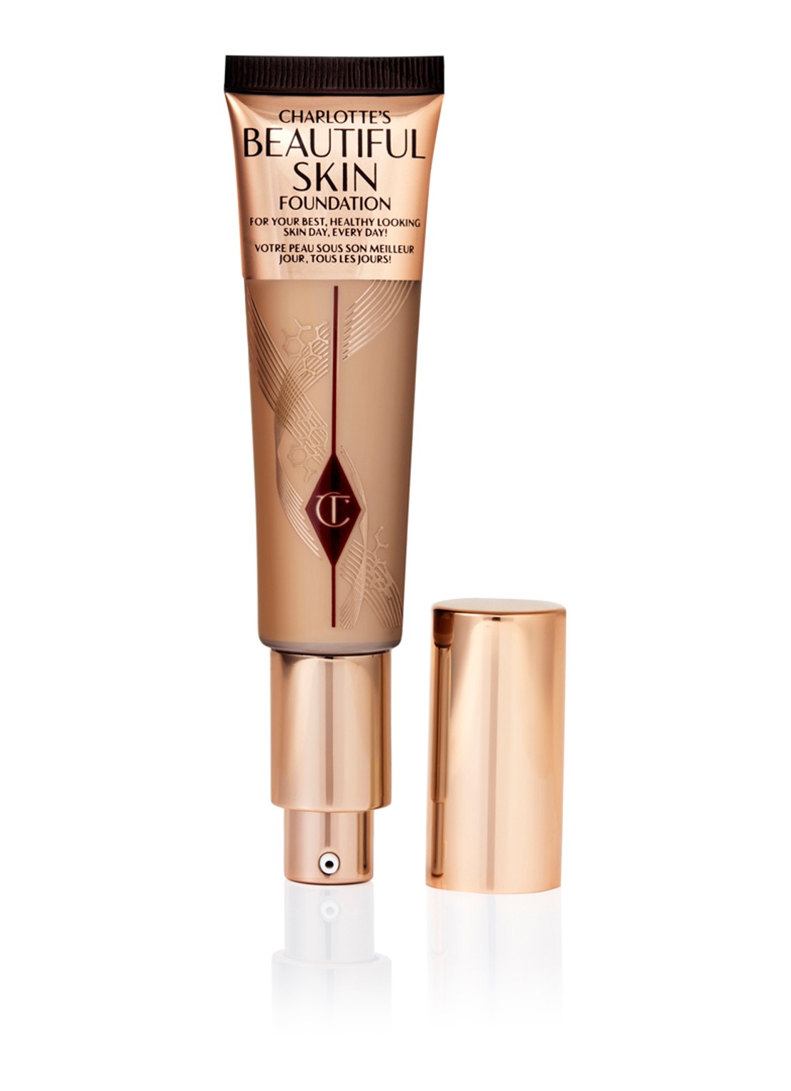 Charlotte Tilbury Beautiful Skin Foundation - vloeibare foundation - voorkant 6 cool