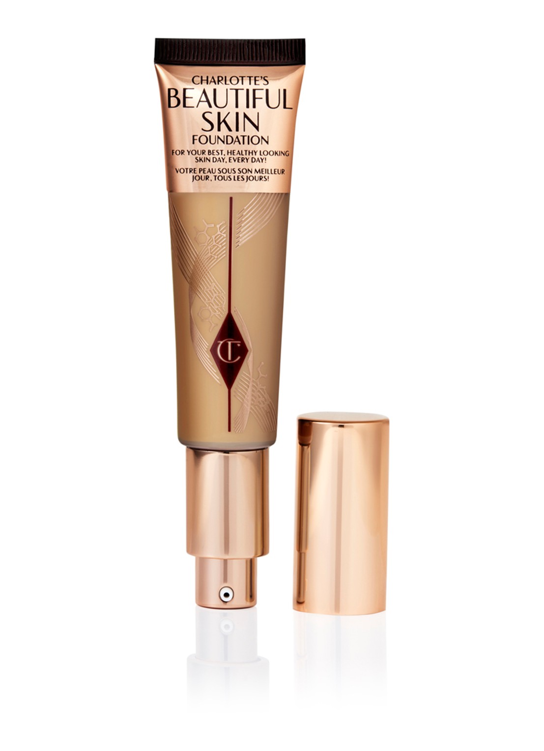 Charlotte Tilbury Beautiful Skin Foundation - vloeibare foundation - voorkant 6 neutral