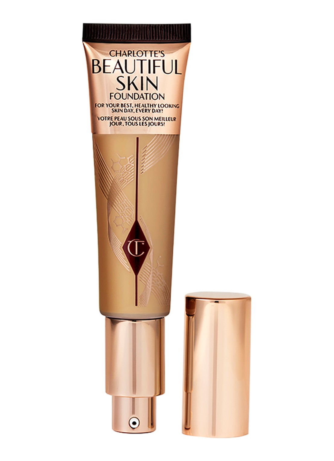 Charlotte Tilbury Beautiful Skin Foundation - vloeibare foundation - voorkant 5 warm_3