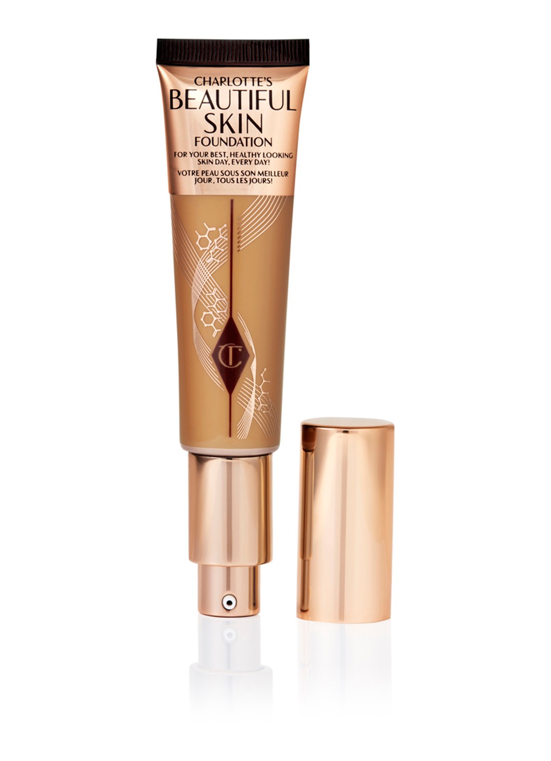 Charlotte Tilbury Beautiful Skin Foundation - vloeibare foundation - voorkant 5 warm_6