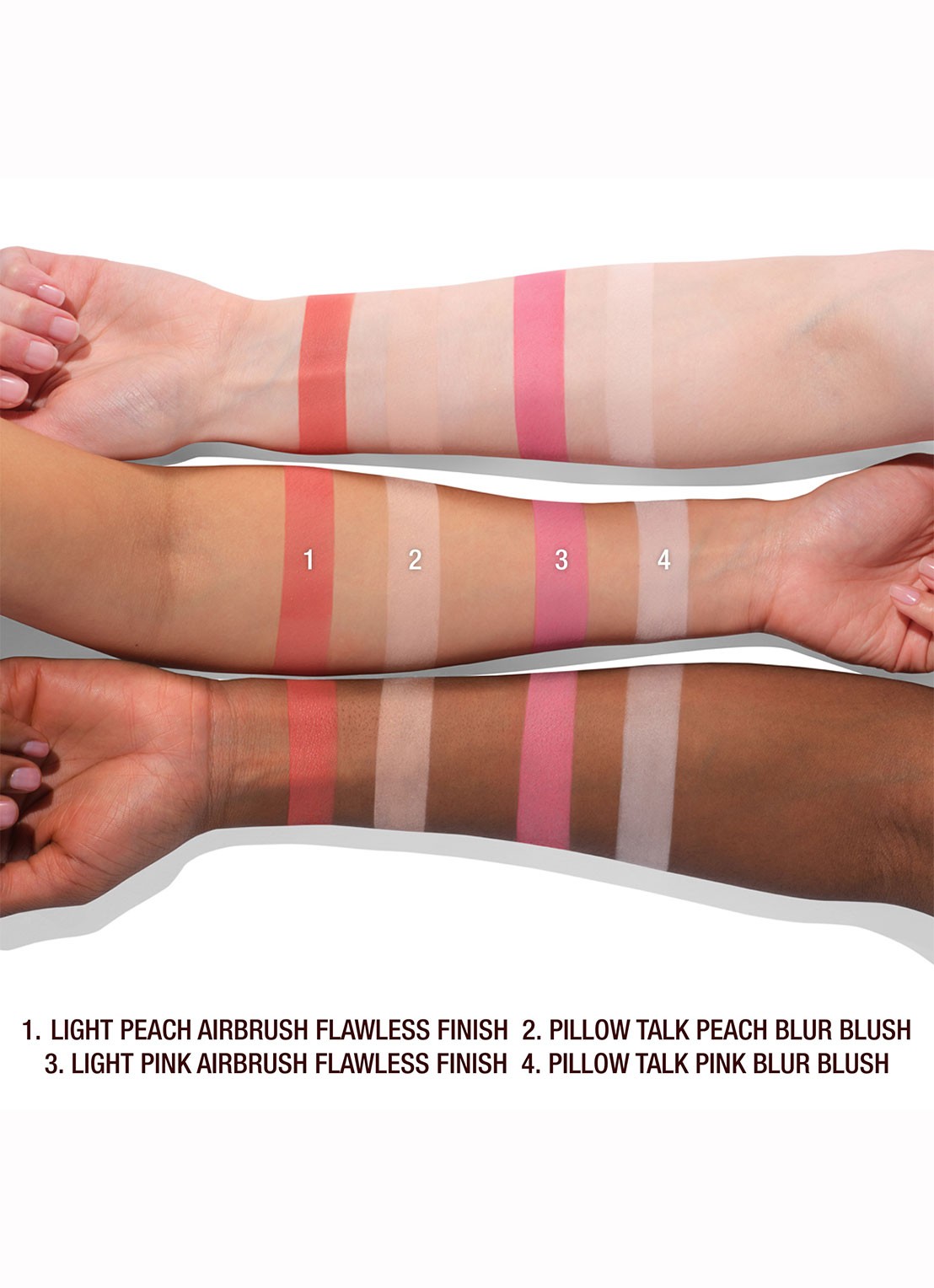 Charlotte Tilbury Beauty soulmates face palette - blush - detail 2 flawless peach