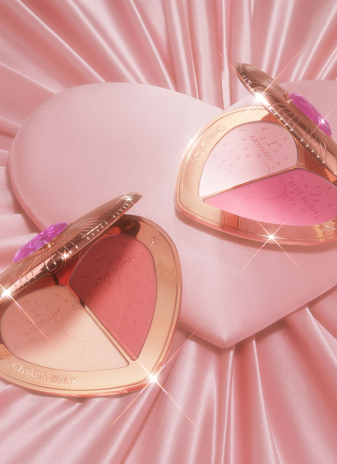 Charlotte Tilbury Beauty soulmates face palette - blush - detail 4 flawless peach