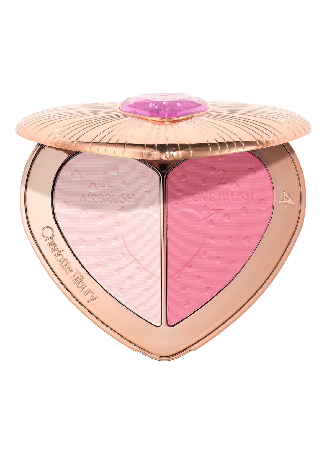 Charlotte Tilbury Beauty soulmates face palette - blush - voorkant 5 flawless pink