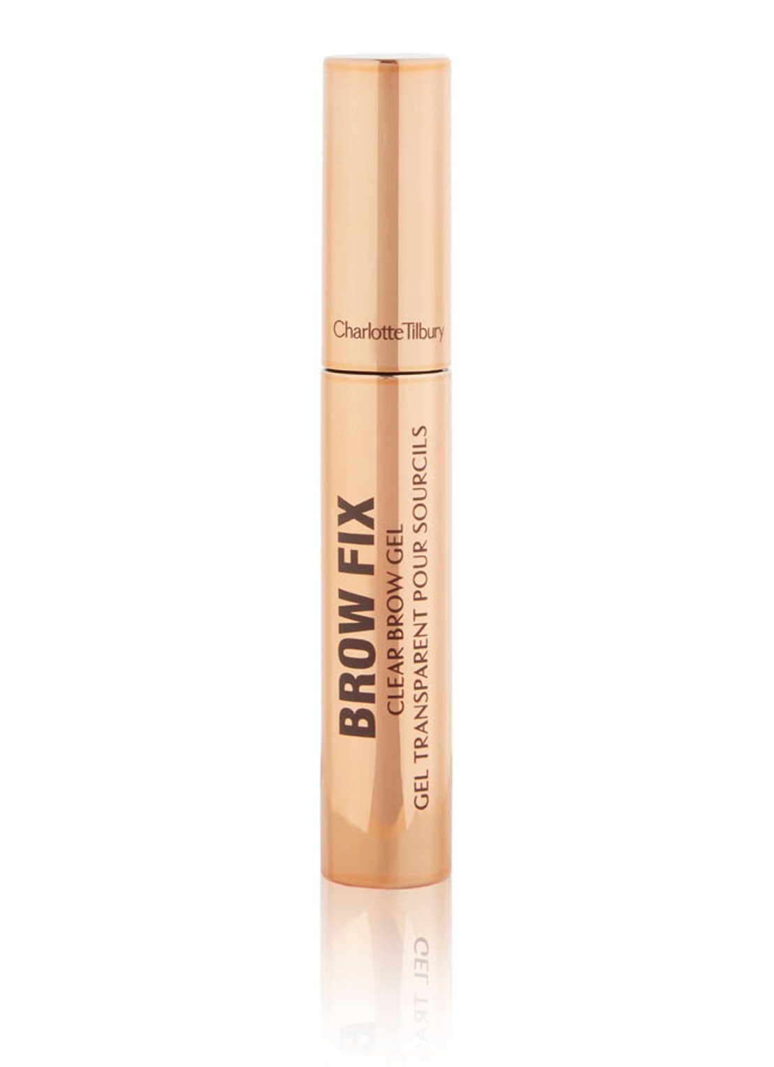 Charlotte Tilbury Brow Fix - heldere wenkbrauwgel - voorkant 3 transparant