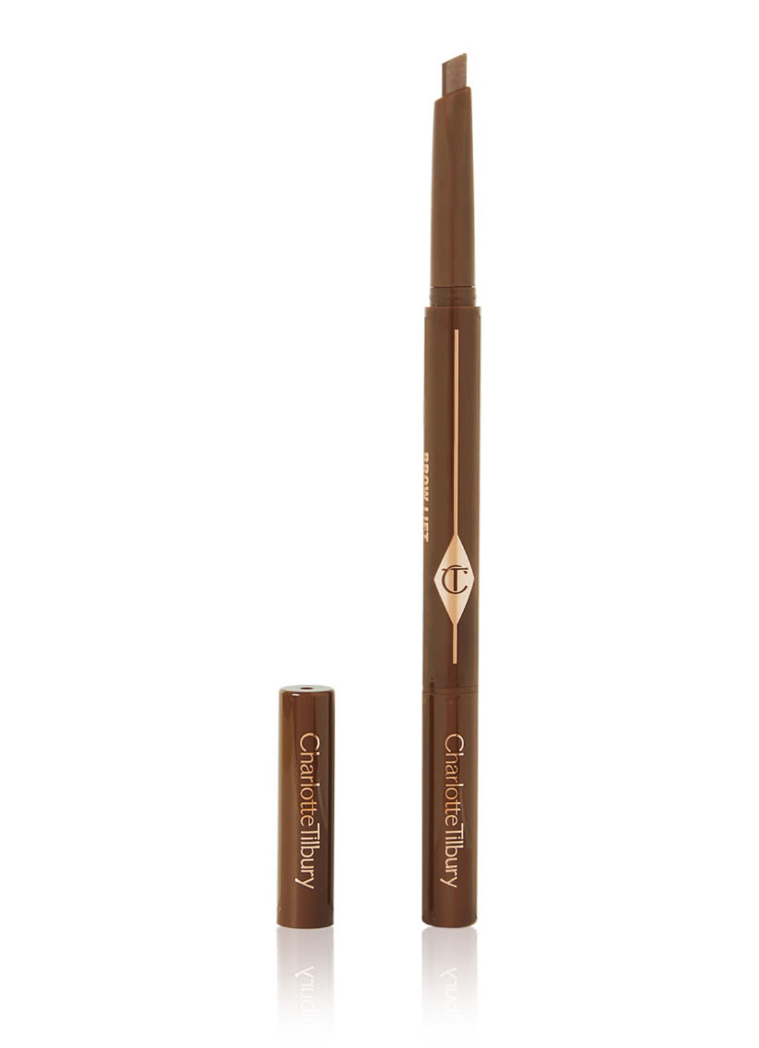 Charlotte Tilbury Brow Pencil Lift - wenkbrauwpotlood - voorkant 2 black brown