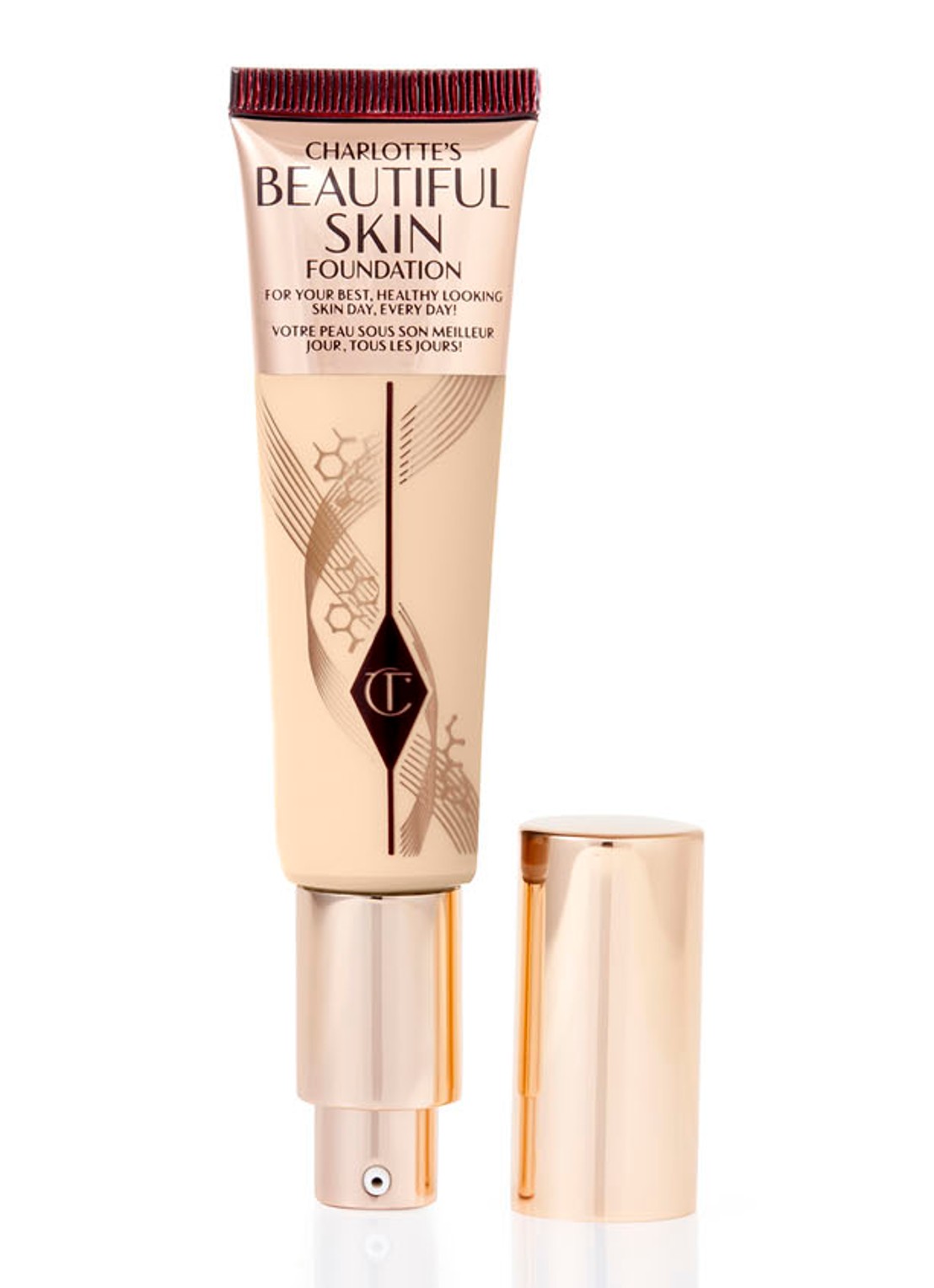 Charlotte Tilbury Charlotte's Beautiful Skin Foundation - voorkant 2 warm