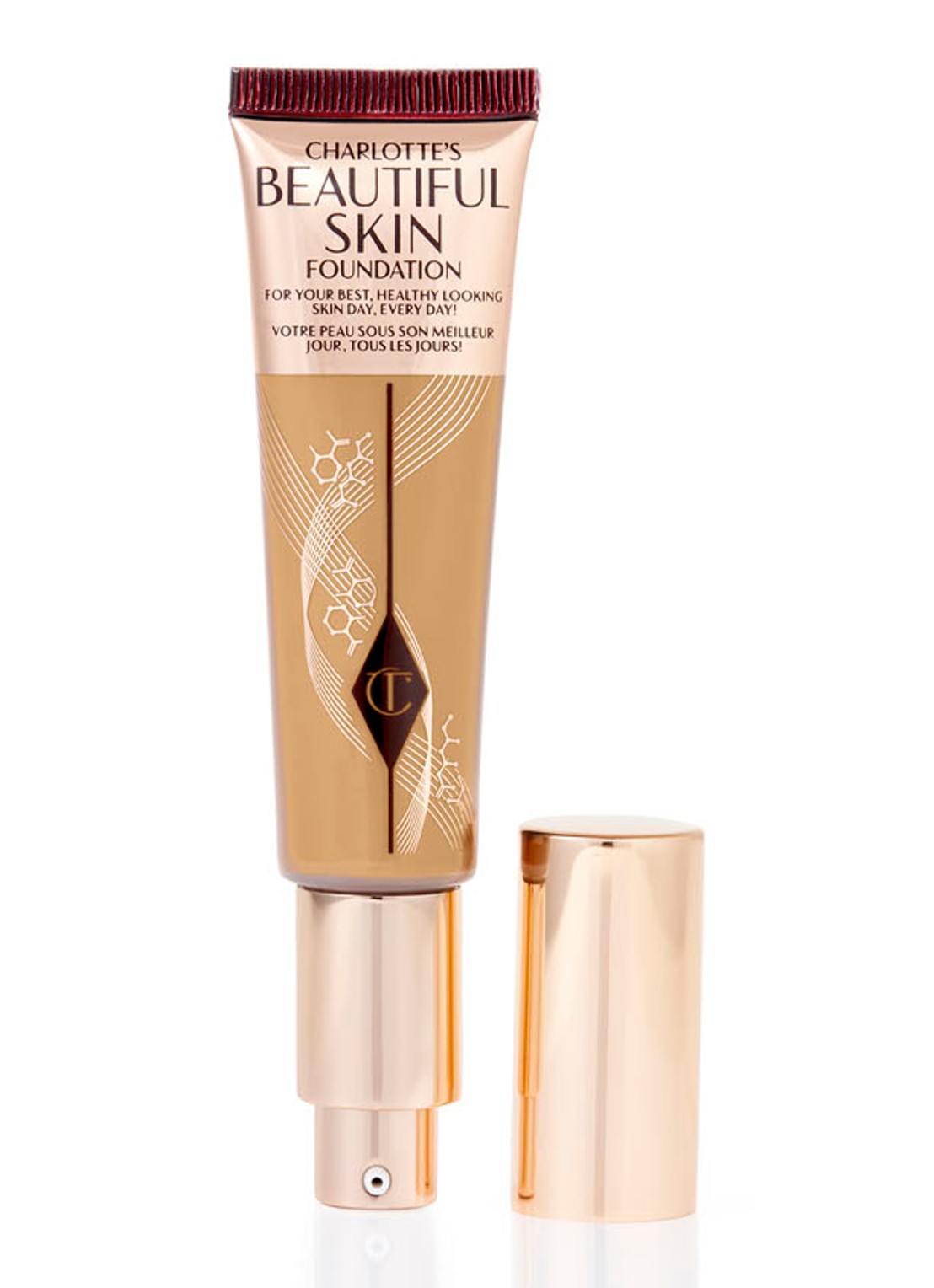 Charlotte Tilbury Charlotte's Beautiful Skin Foundation - voorkant 8 warm