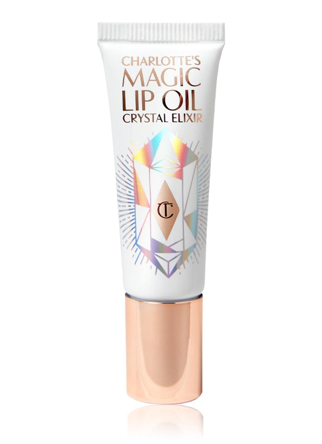 Charlotte Tilbury Charlotte's Magic Lip Oil Crystal Elixir - lipolie - voorkant transparant