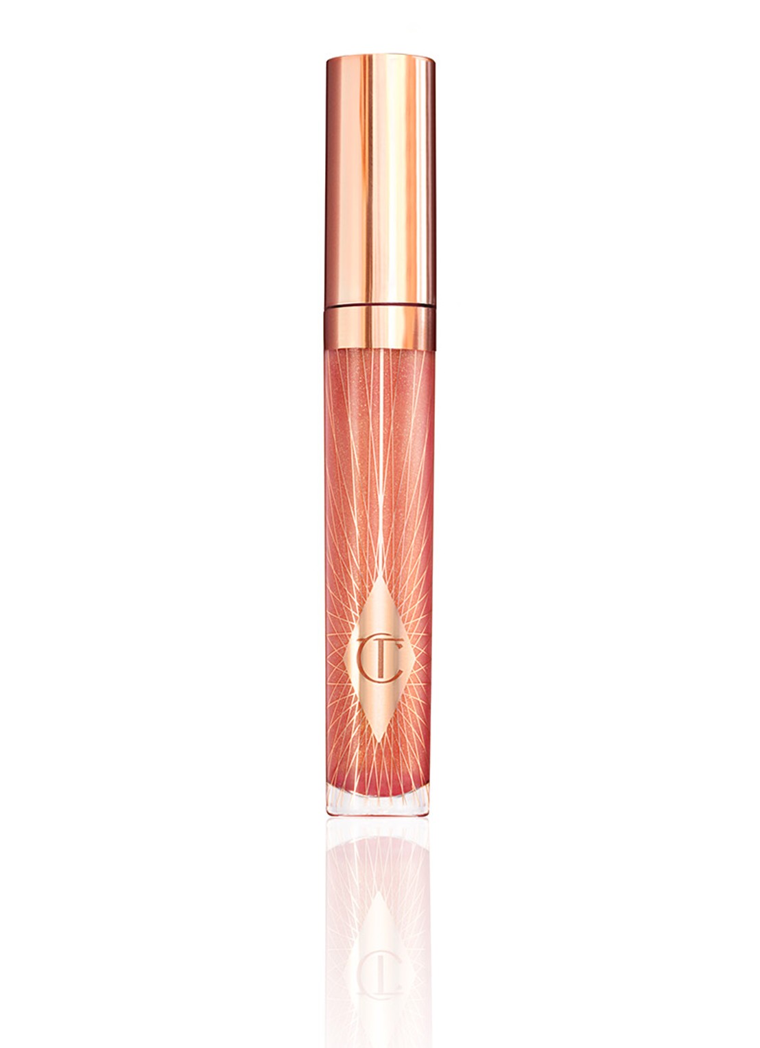 Charlotte Tilbury Collagen Lip Bath Lip Plumping Treatment For Fuller Looking Lips - volume lipgloss - voorkant peachy plump