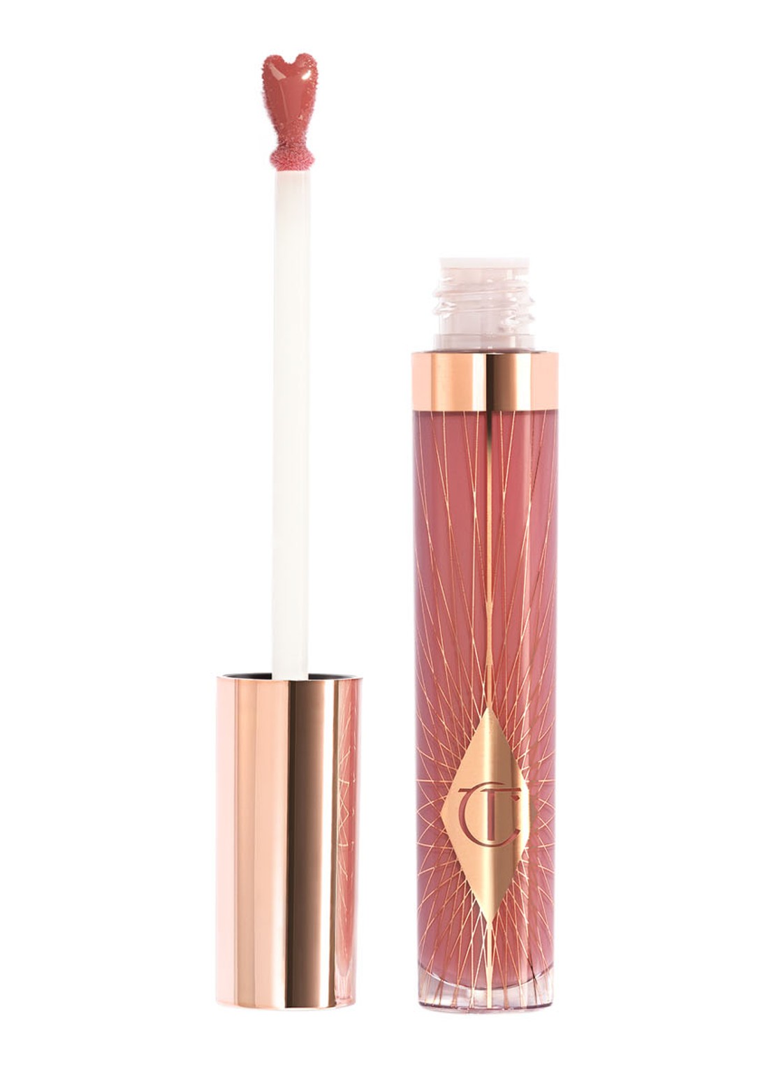 Charlotte Tilbury Collagen Lip Bath - lipgloss - voorkant pillow talk medium