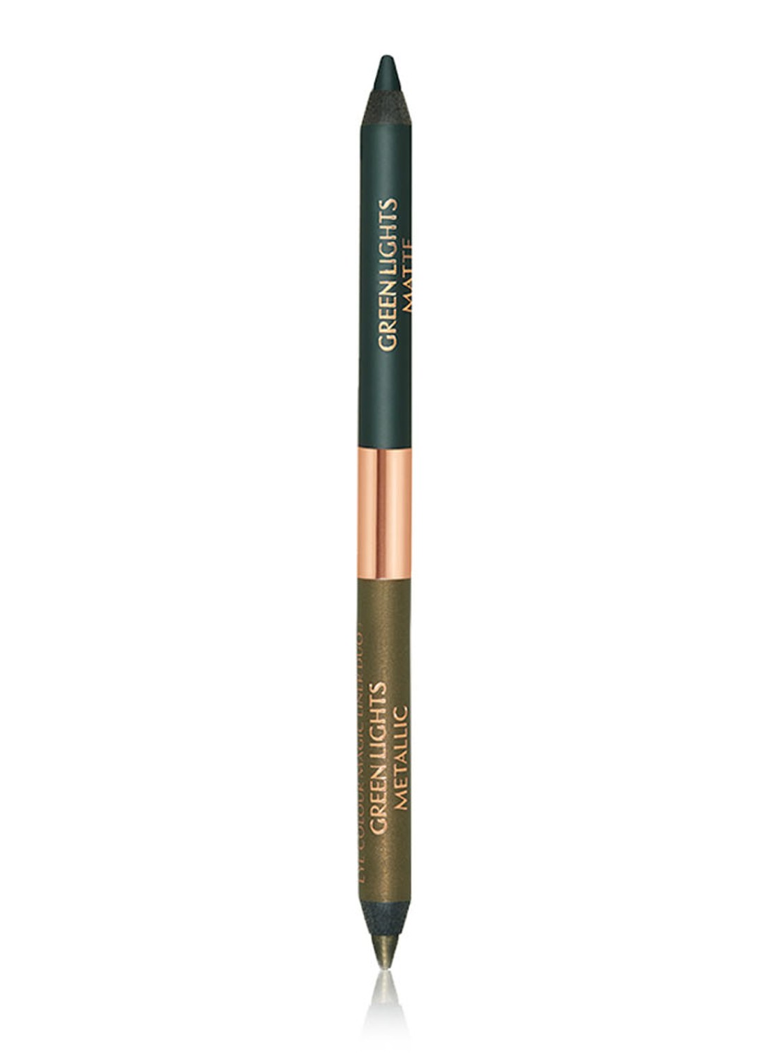 Charlotte Tilbury Eye Colour Magic Double Ended Eye Liner Green Lights - Limited Edition waterproof eyeliner - voorkant 5 green lights