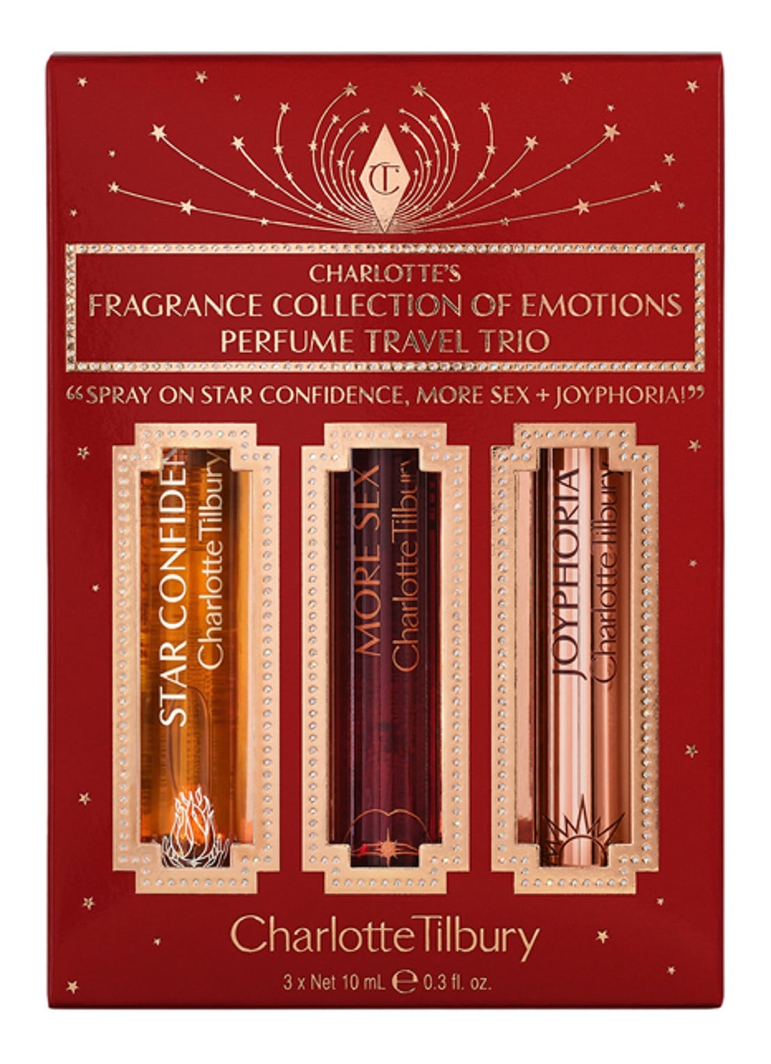 Charlotte Tilbury Fragrance Collection Of Emotions Perfume Travel Trio - geurenset - voorkant 2 undefined