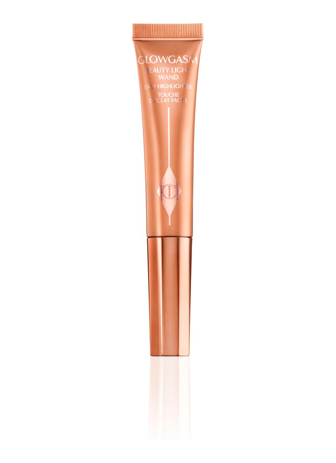Charlotte Tilbury Glowgasm Beauty Light Wand - vloeibare blush - voorkant 2 peachgasm