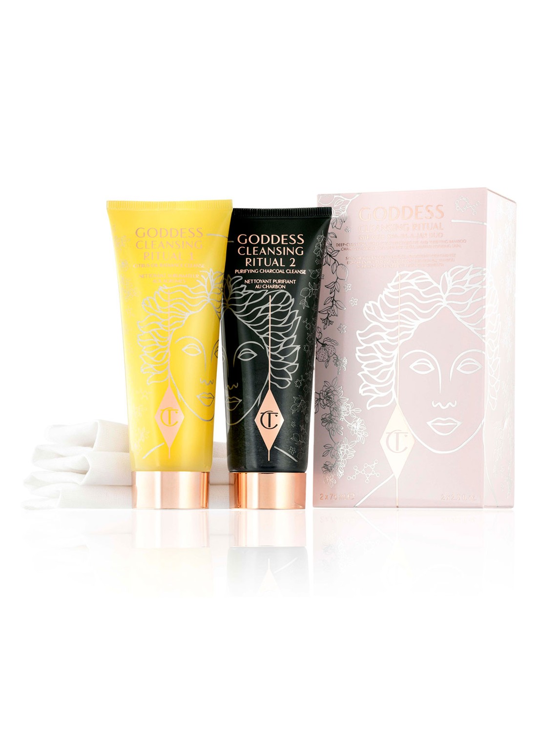 Charlotte Tilbury Goddess Cleansing Ritual - dual cleanser set - voorkant 5 undefined