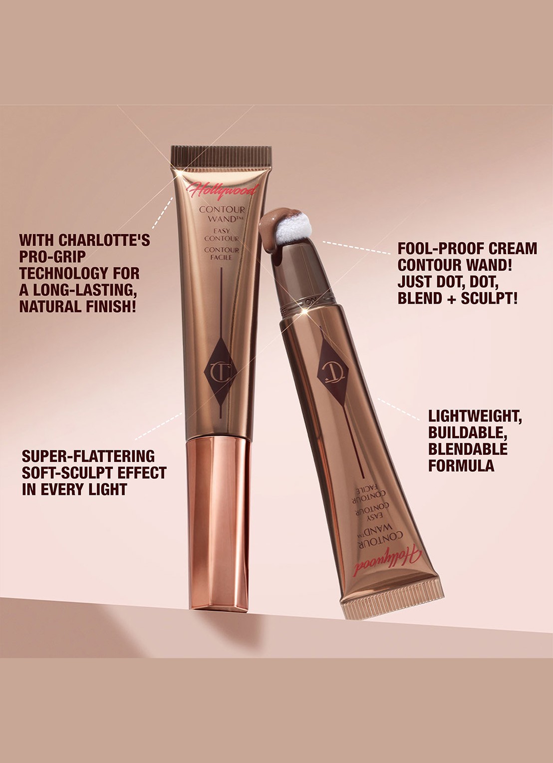 Charlotte Tilbury Hollywood Contour Wand - contour stick - detail 5 tan