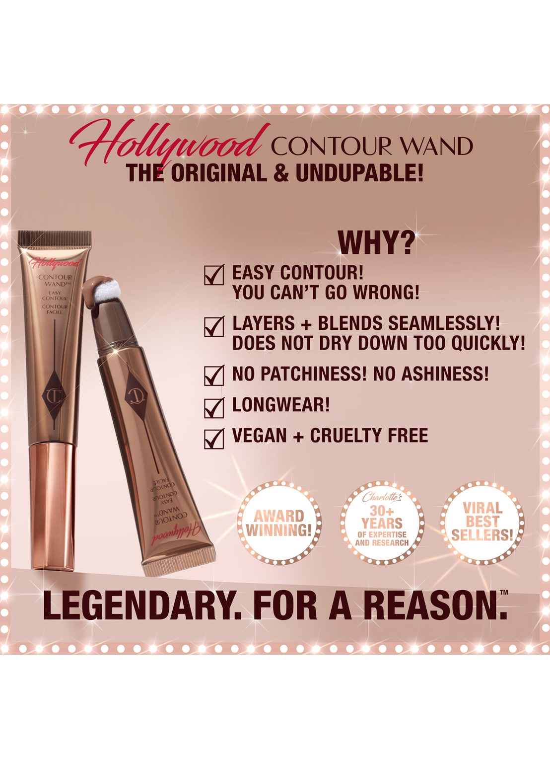 Charlotte Tilbury Hollywood Contour Wand - contour stick - detail 6 tan