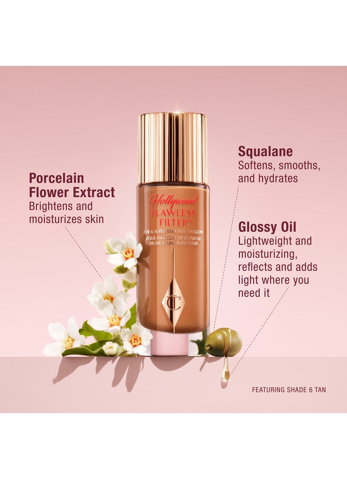 Charlotte Tilbury Hollywood Flawless Filter - primer, highlighter & corrector - detail 5 fair