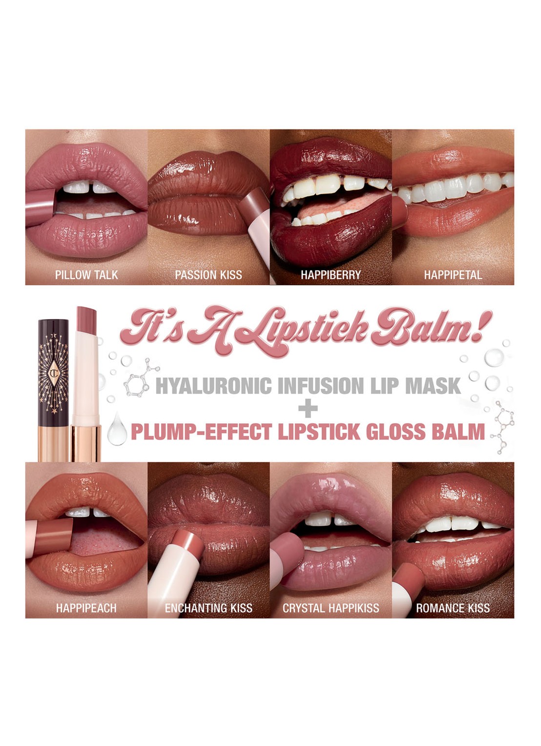 Charlotte Tilbury Hyaluronic Happikiss Lip Balm Lipstick - detail 7 crystal happikiss
