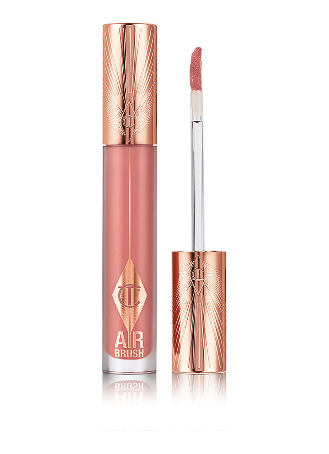 Charlotte Tilbury Jouw cadeau: Airbrush Flawless Lip Blur Pillow talk - voorkant pillow talk