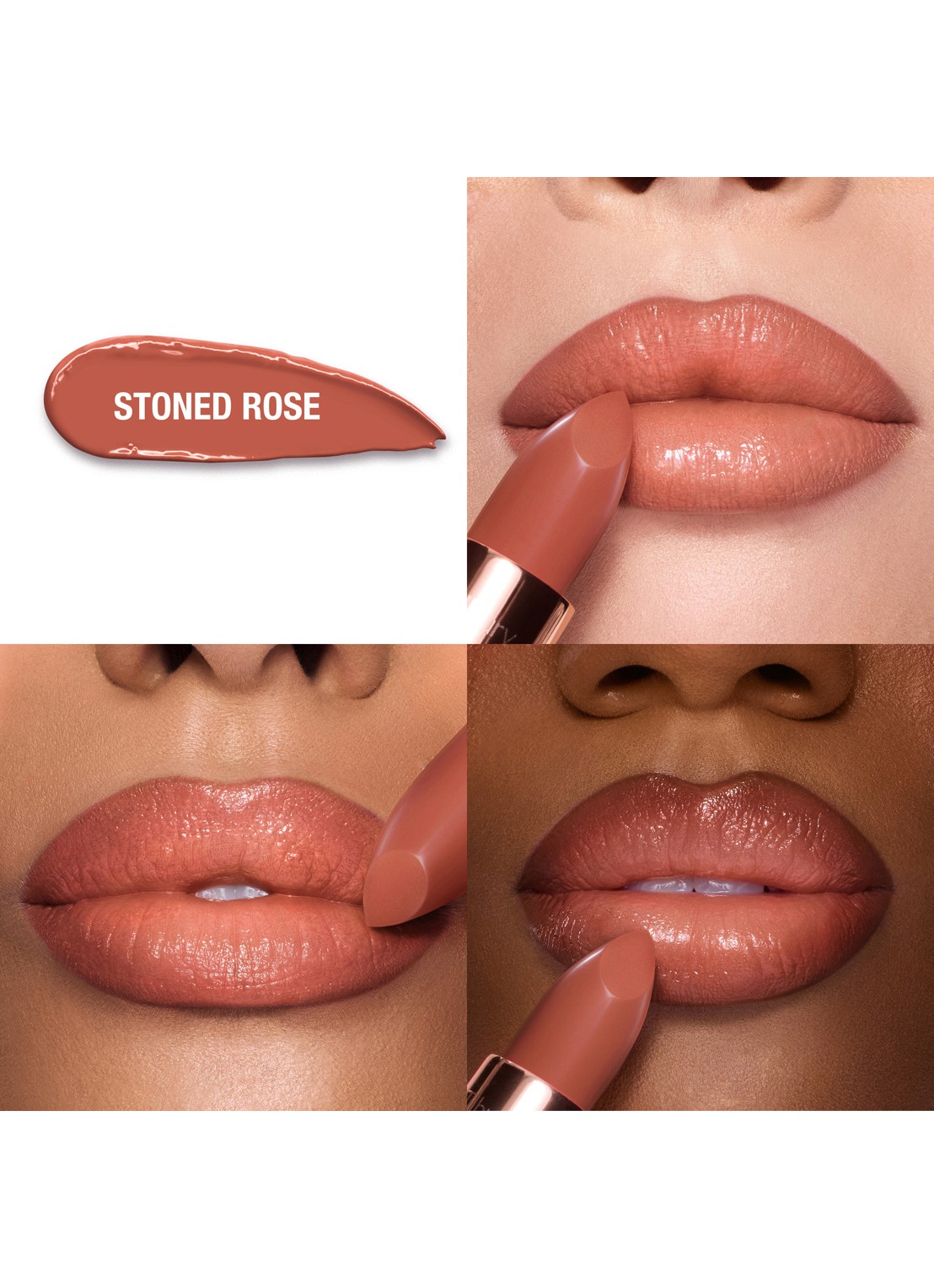 Charlotte Tilbury K.I.S.S.I.N.G lipstick  - achterkant 2 stoned rose