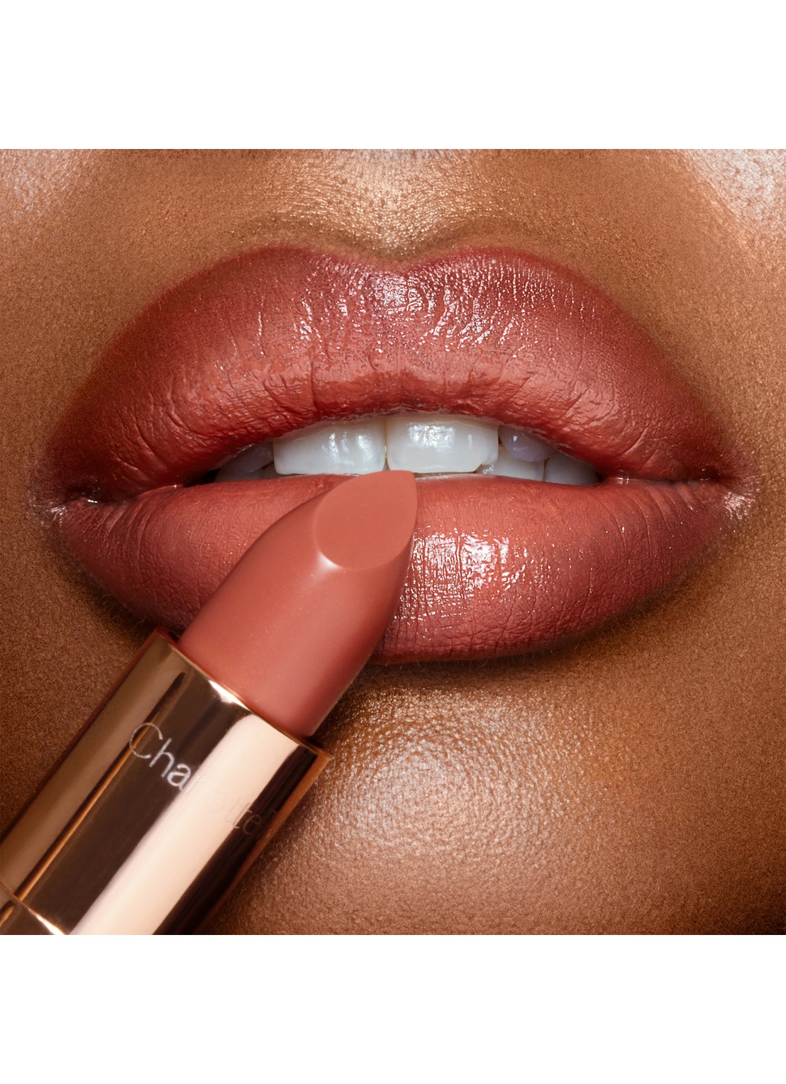 Charlotte Tilbury K.I.S.S.I.N.G lipstick  - detail 5 stoned rose