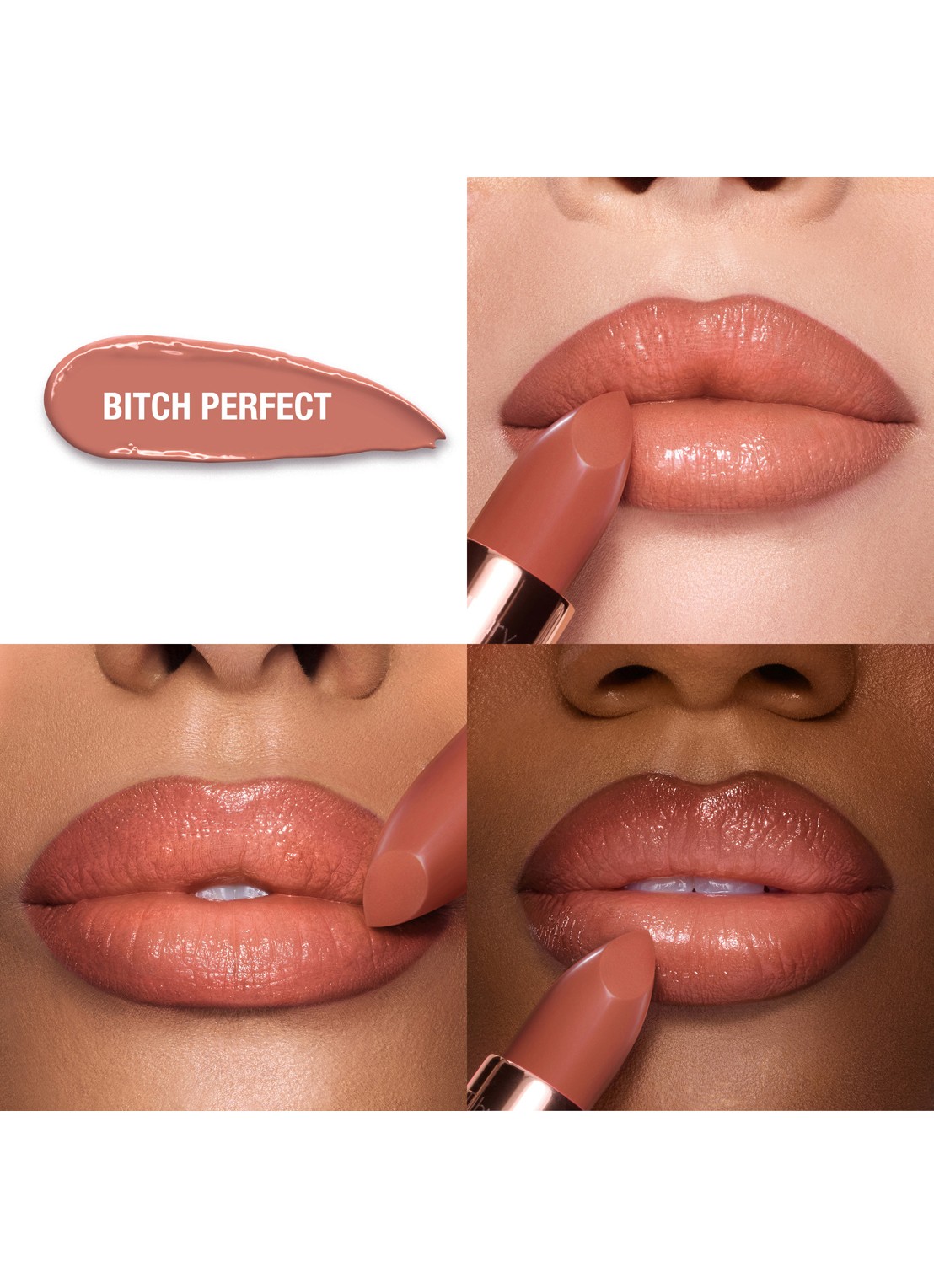 Charlotte Tilbury K.I.S.S.I.N.G lipstick - achterkant 2 bitch perfect