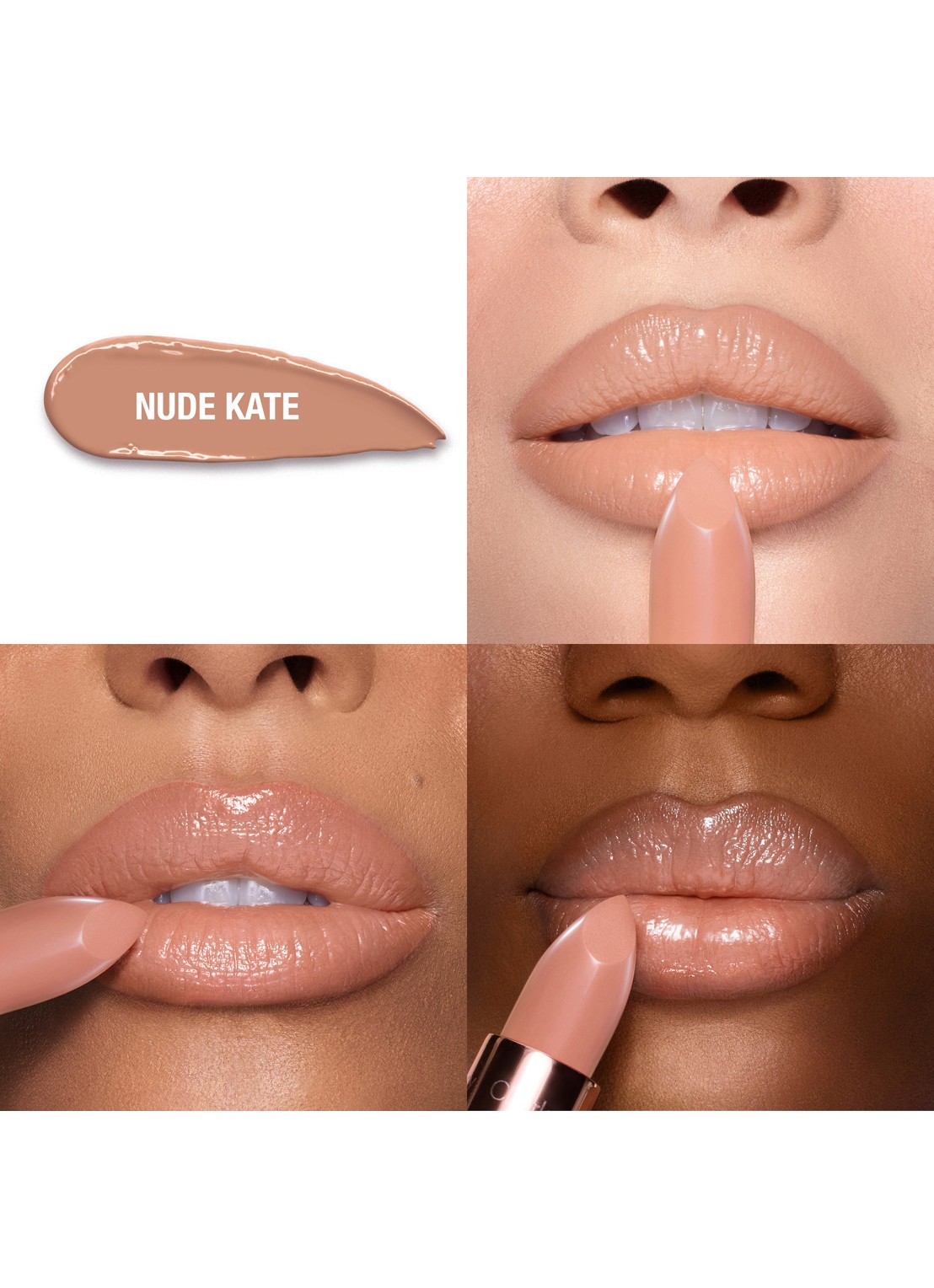 Charlotte Tilbury K.I.S.S.I.N.G lipstick - achterkant 7 nude kate