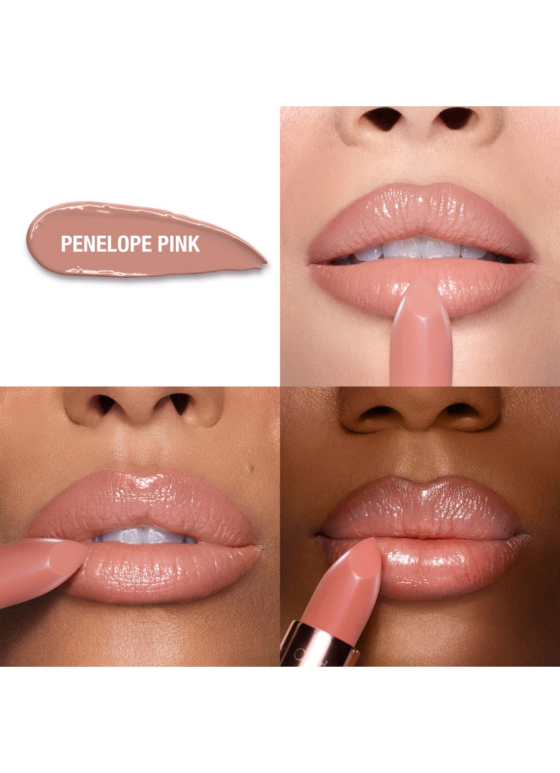 Charlotte Tilbury K.I.S.S.I.N.G lipstick - achterkant 6 penelope pink