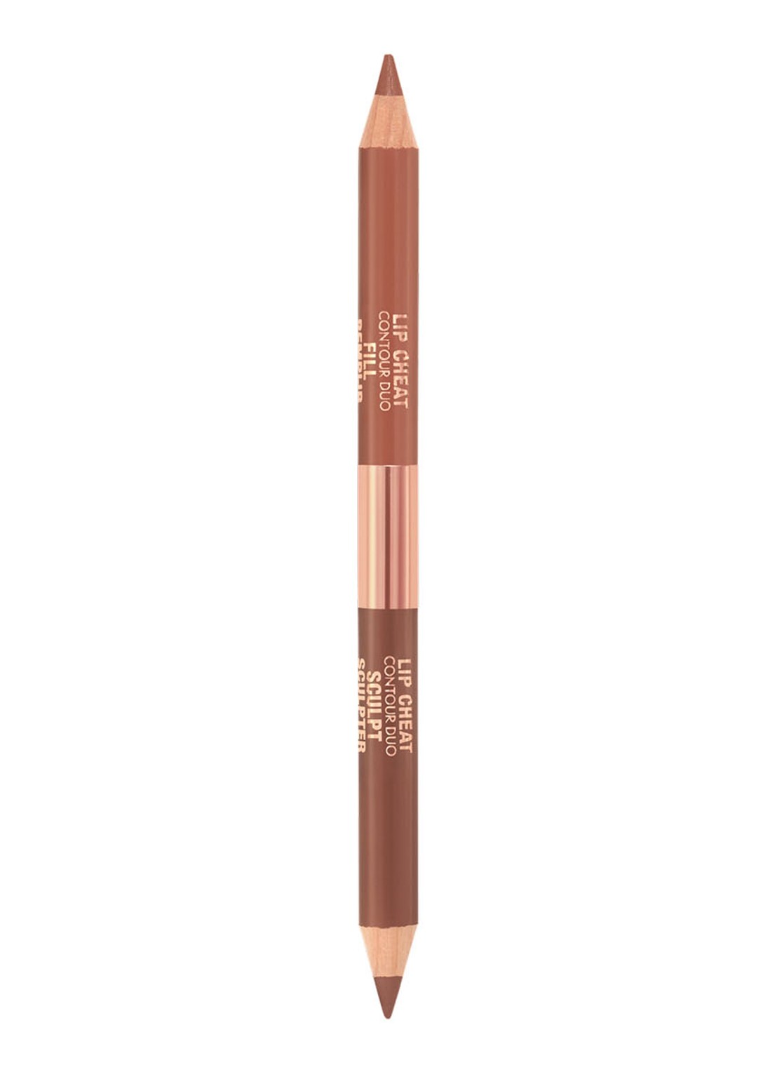 Charlotte Tilbury Lip Cheat Contour Duo -  lipliner en lippotlood - voorkant tan
