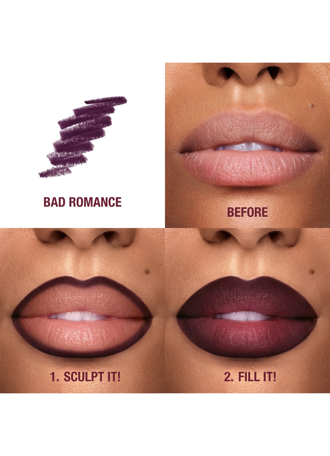 Charlotte Tilbury Lip Cheat - lipliner - detail 4 bad romance