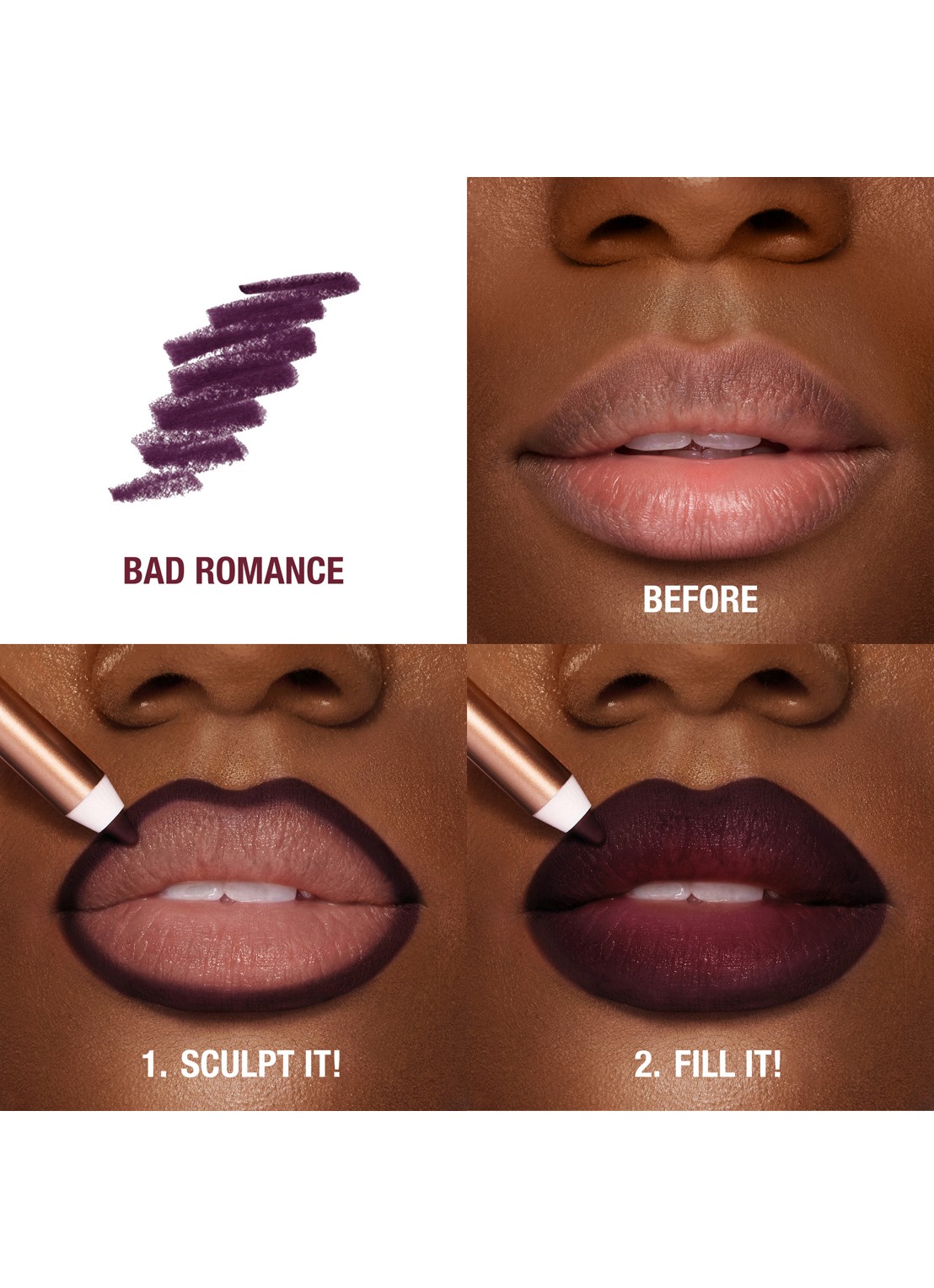 Charlotte Tilbury Lip Cheat - lipliner - detail 2 bad romance