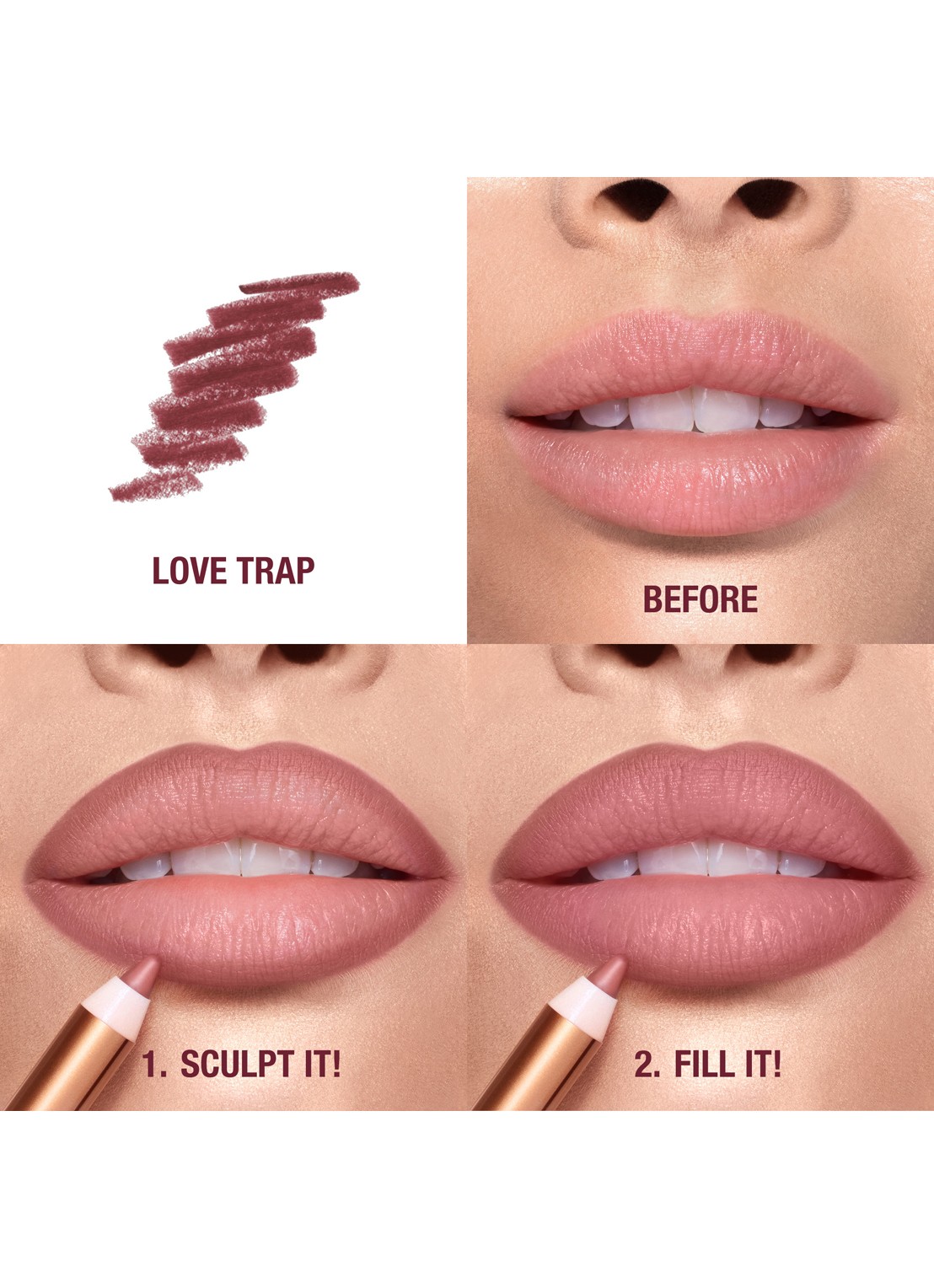 Charlotte Tilbury Lip Cheat - lipliner - achterkant love trap