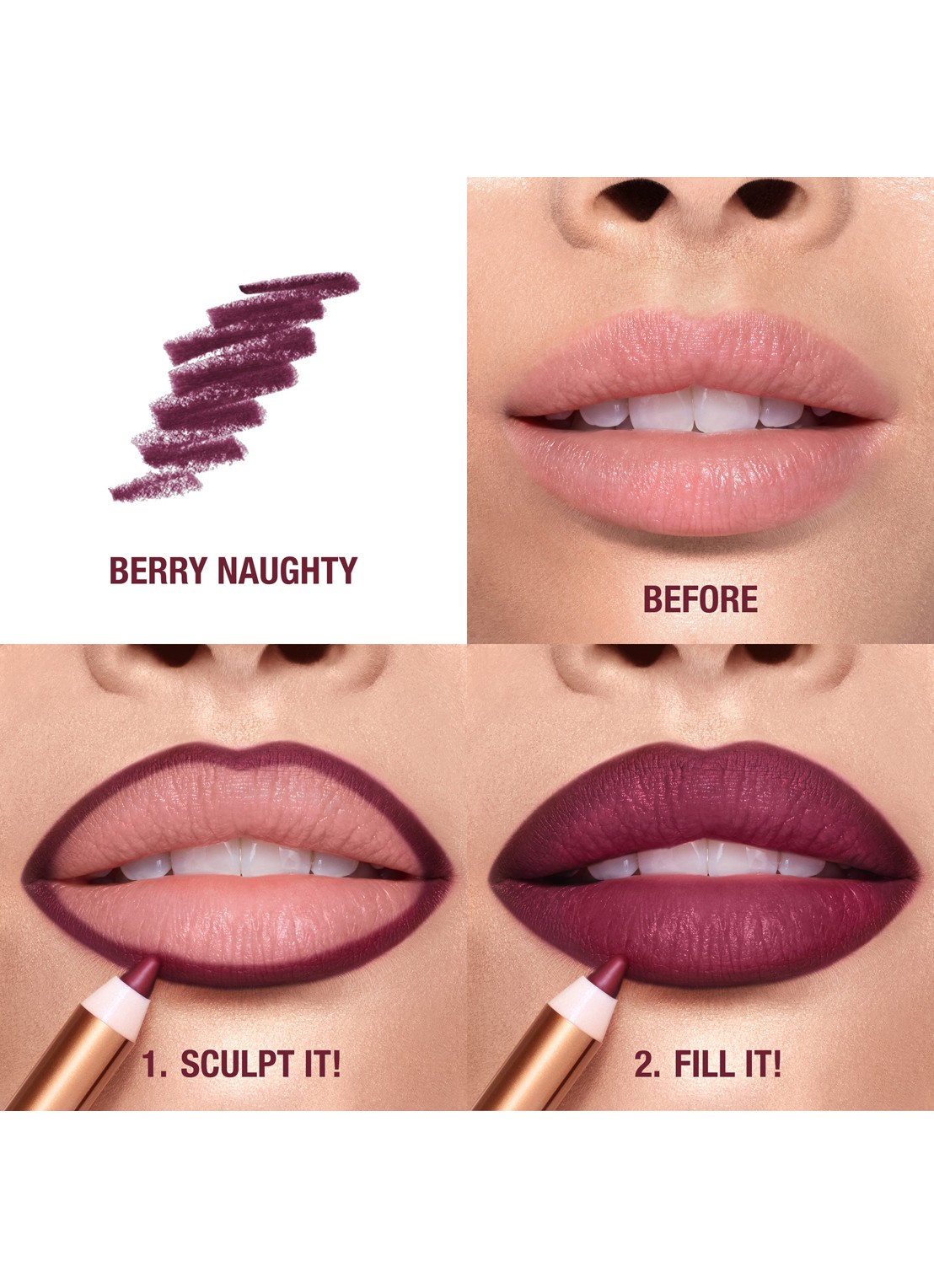 Charlotte Tilbury Lip Cheat - lipliner - detail 5 berry naughty