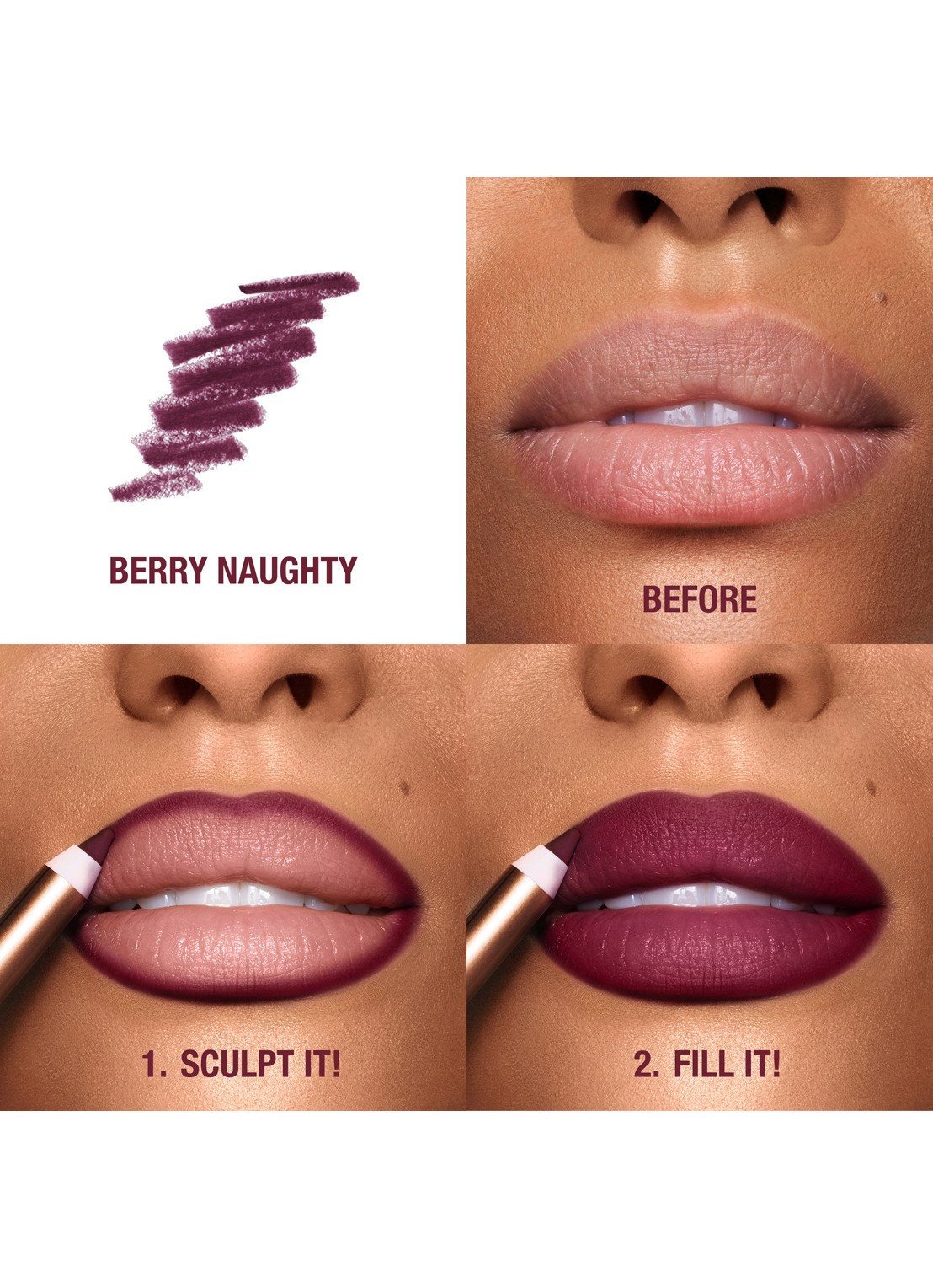Charlotte Tilbury Lip Cheat - lipliner - detail 6 berry naughty